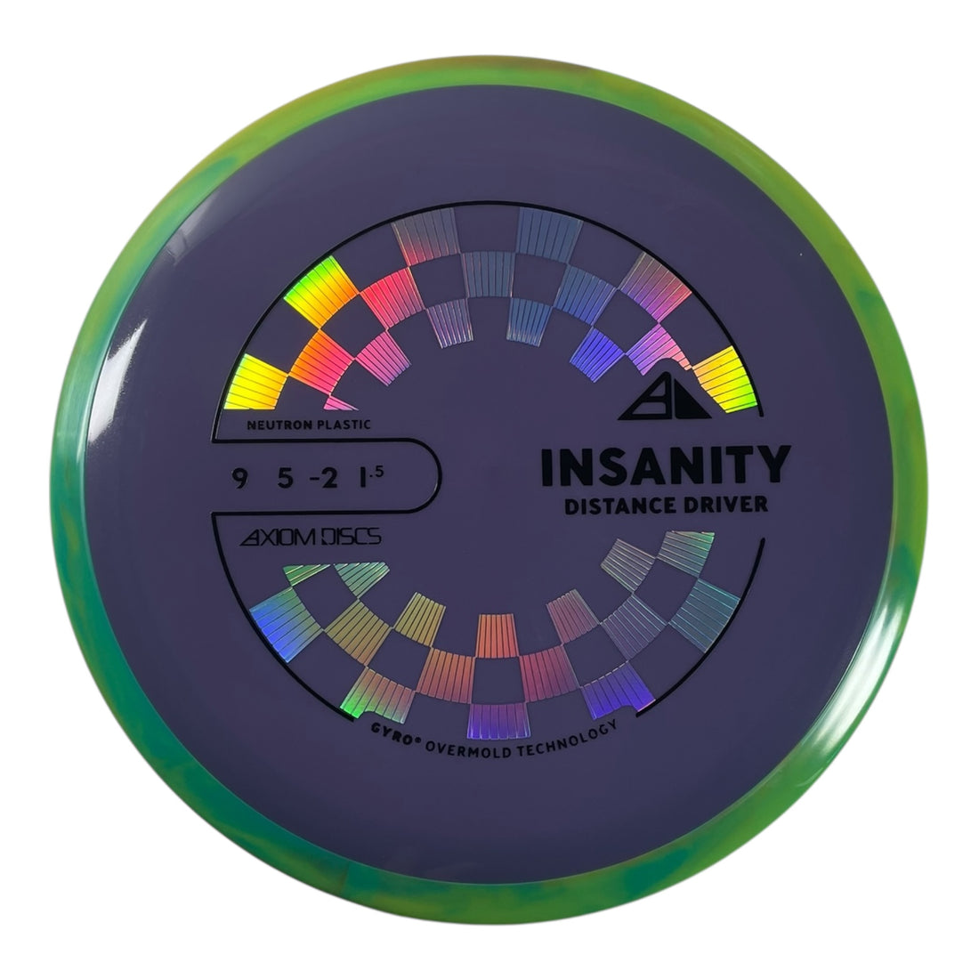 Axiom Discs Insanity | Neutron | Purple/Green 167g (Project Lab Coat) Disc Golf
