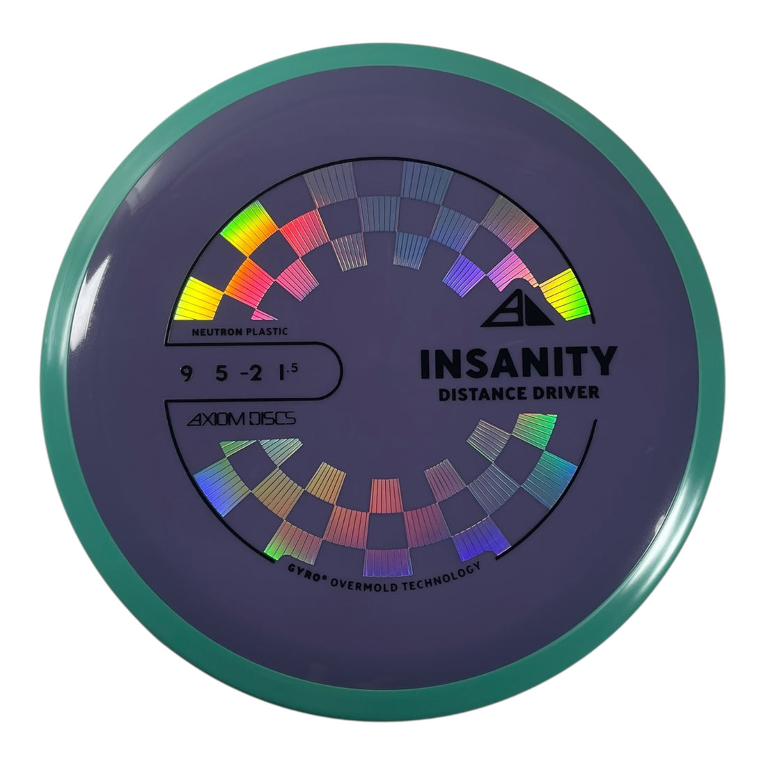 Axiom Discs Insanity | Neutron | Purple/Teal 168g (Project Lab Coat) Disc Golf