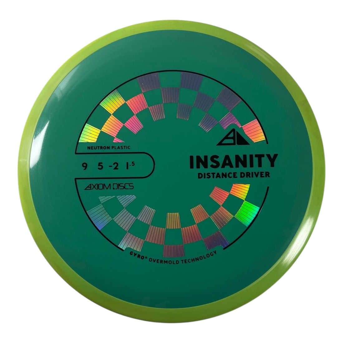 Axiom Discs Insanity | Neutron | Teal/Yellow 171g (Project Lab Coat) Disc Golf