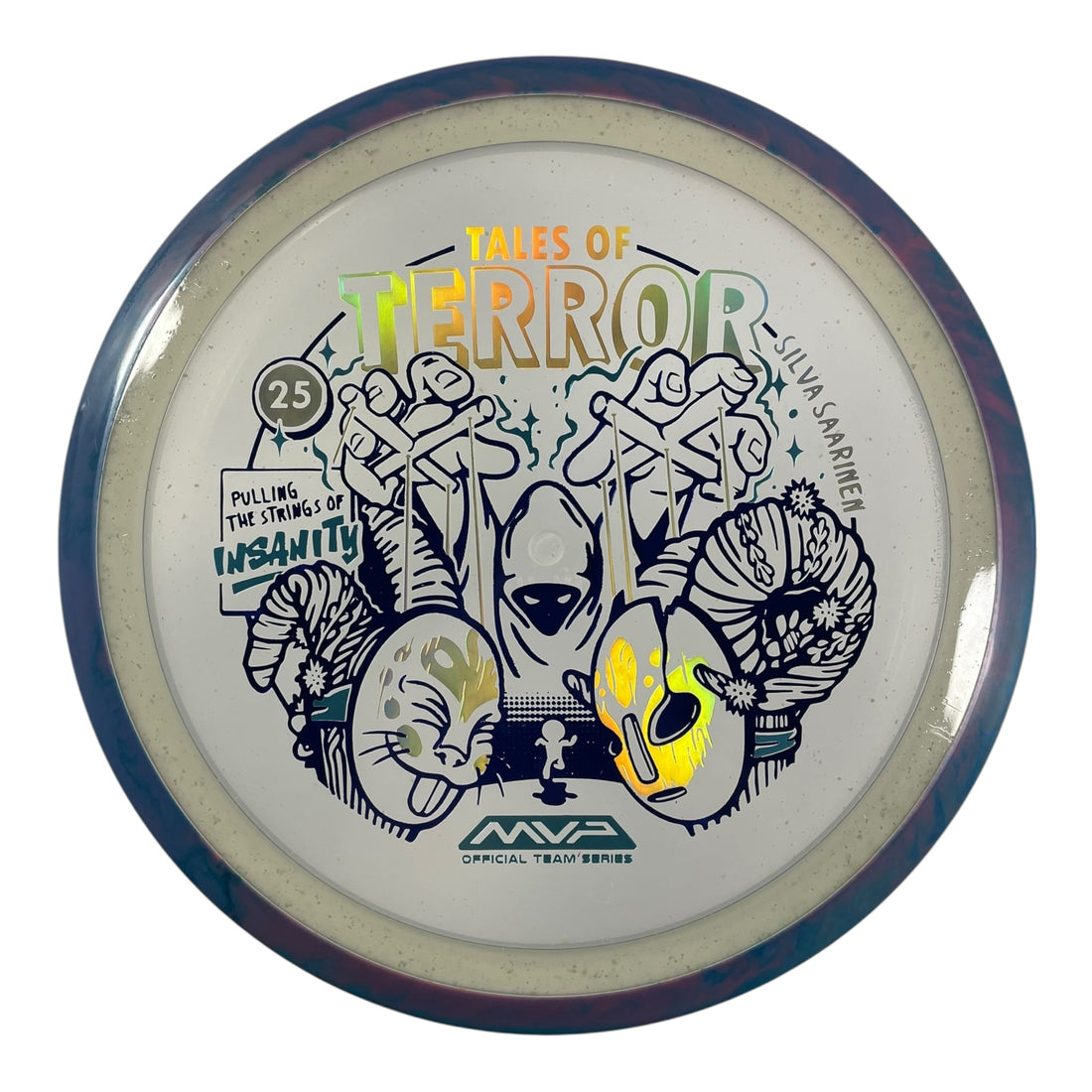 Axiom Discs Insanity | Particle Glow Proton | Purple/Clear/Blue 174g (Silva Saarinen Halloween 2025) Disc Golf