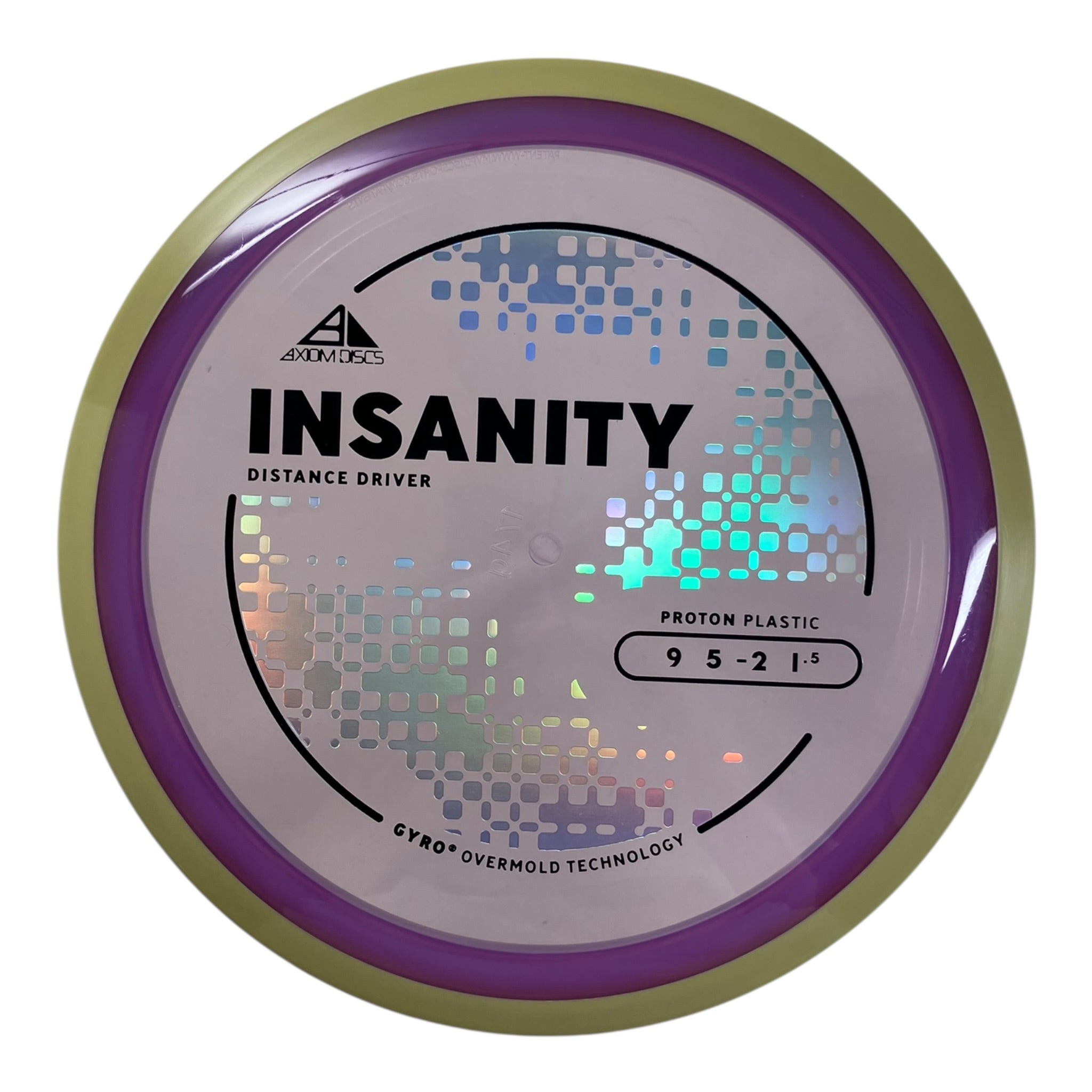 Axiom Discs Insanity | Proton | Purple/Yellow 174g (Project Lab Coat) Disc Golf