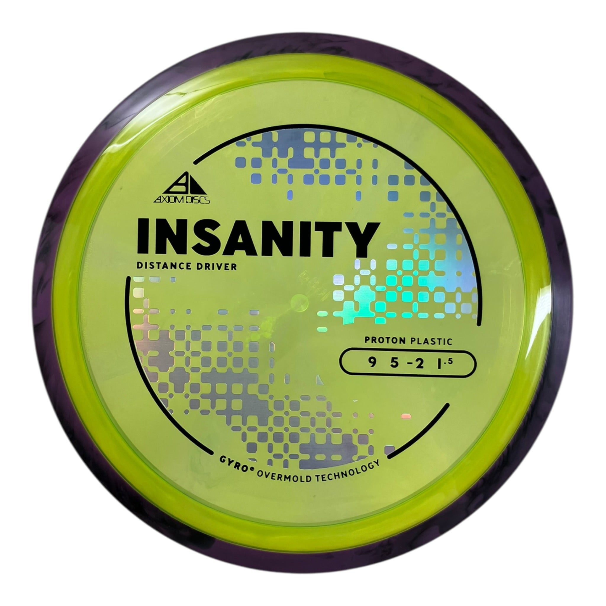 Axiom Discs Insanity | Proton | Yellow/Purple 168g (Project Lab Coat) Disc Golf