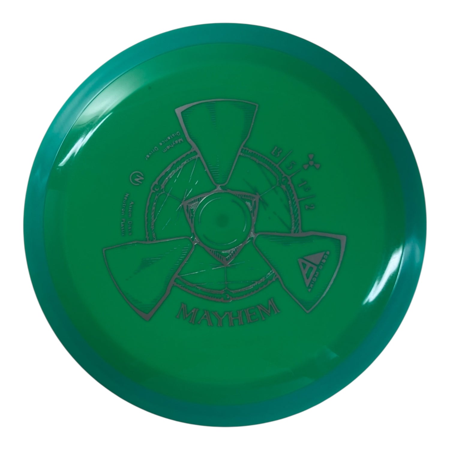 Axiom Discs Mayhem | Neutron | Green/Green 167g Disc Golf