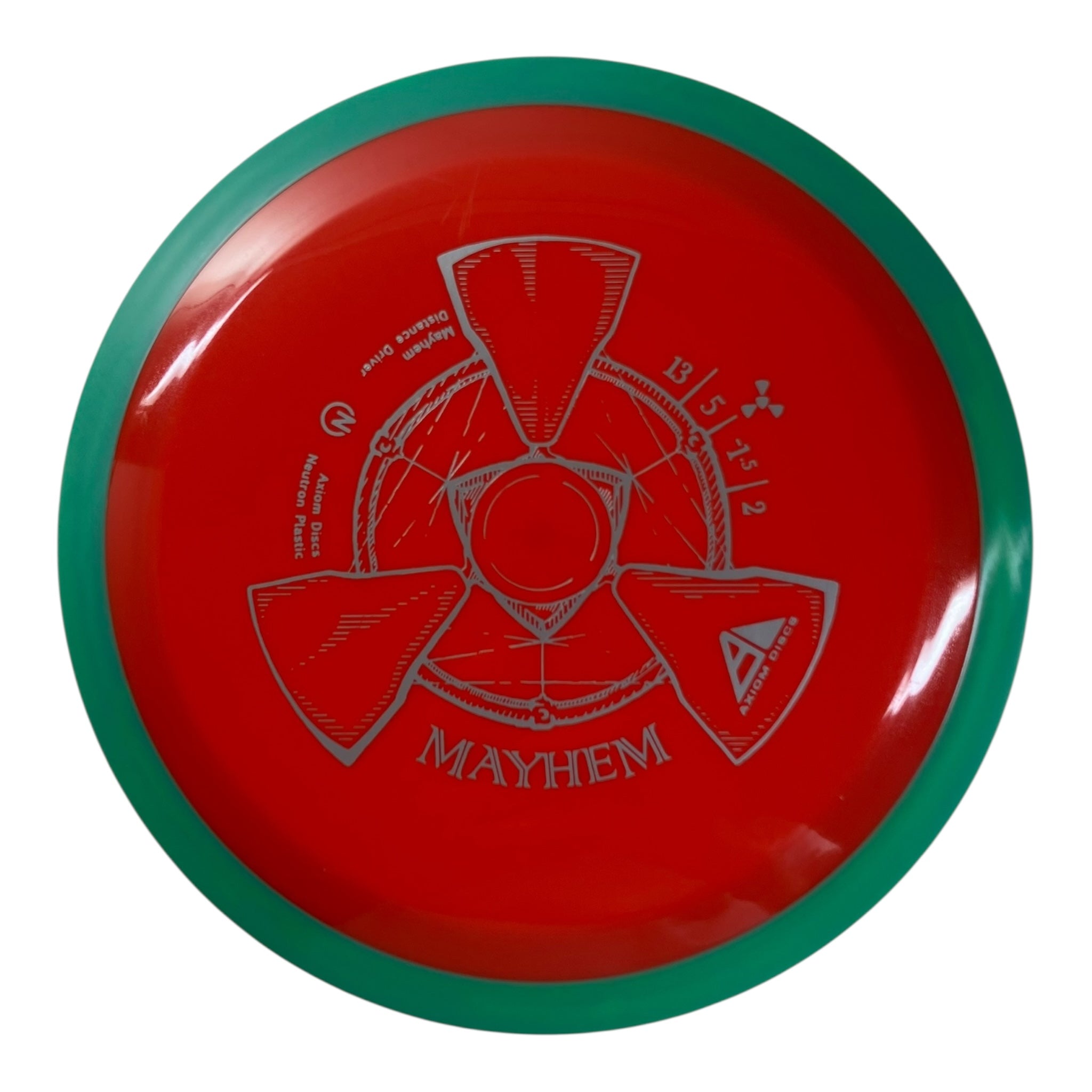 Axiom Discs Mayhem | Neutron | Orange/Green 173g Disc Golf
