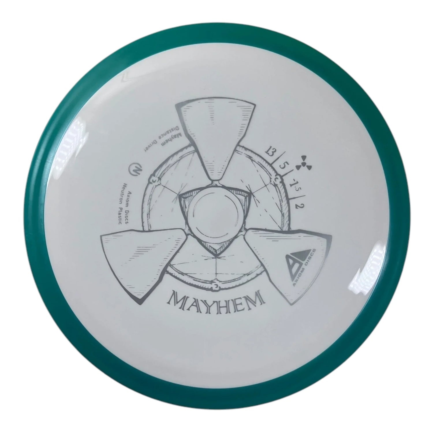 Axiom Discs Mayhem | Neutron | White/Blue 174g Disc Golf