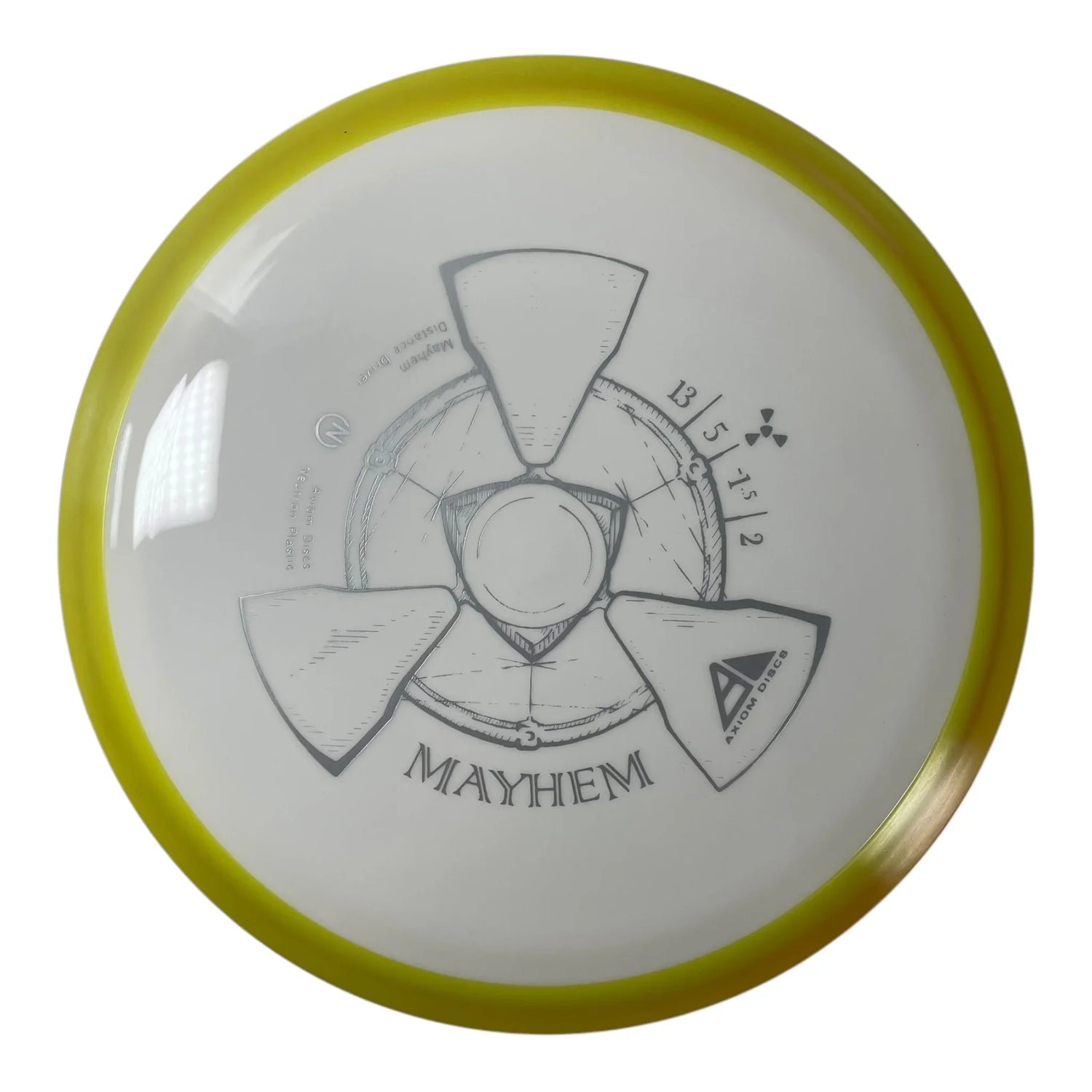 Axiom Discs Mayhem | Neutron | White/Yellow 172g Disc Golf