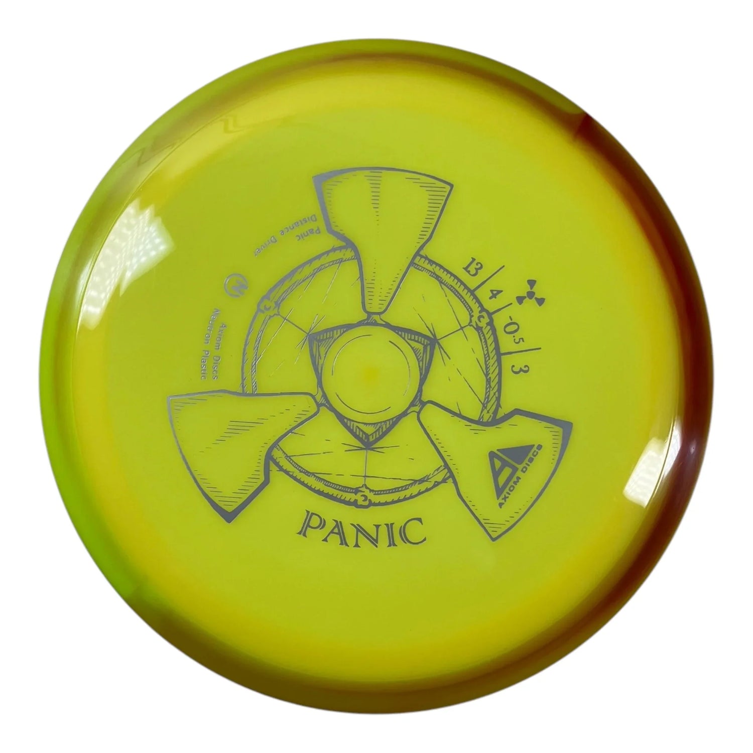 Axiom Discs Panic | Neutron | Yellow/Brown 168g Disc Golf