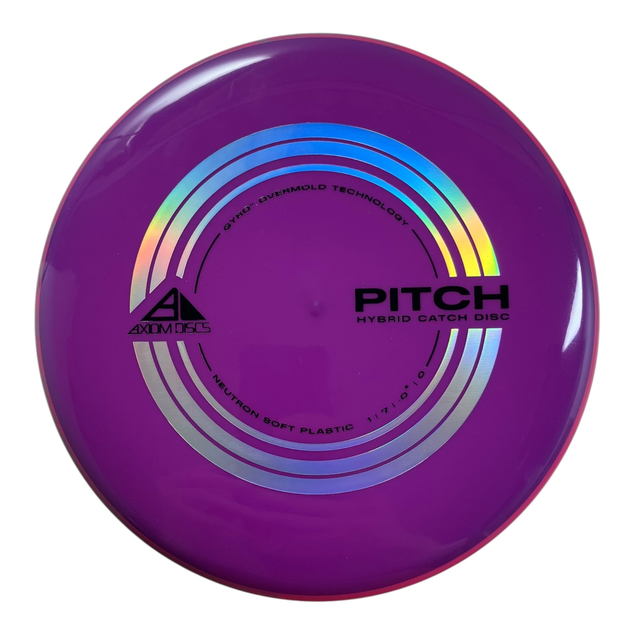 Axiom Discs Pitch | Neutron Soft | Purple/Pink 157g (Project Lab Coat) Disc Golf