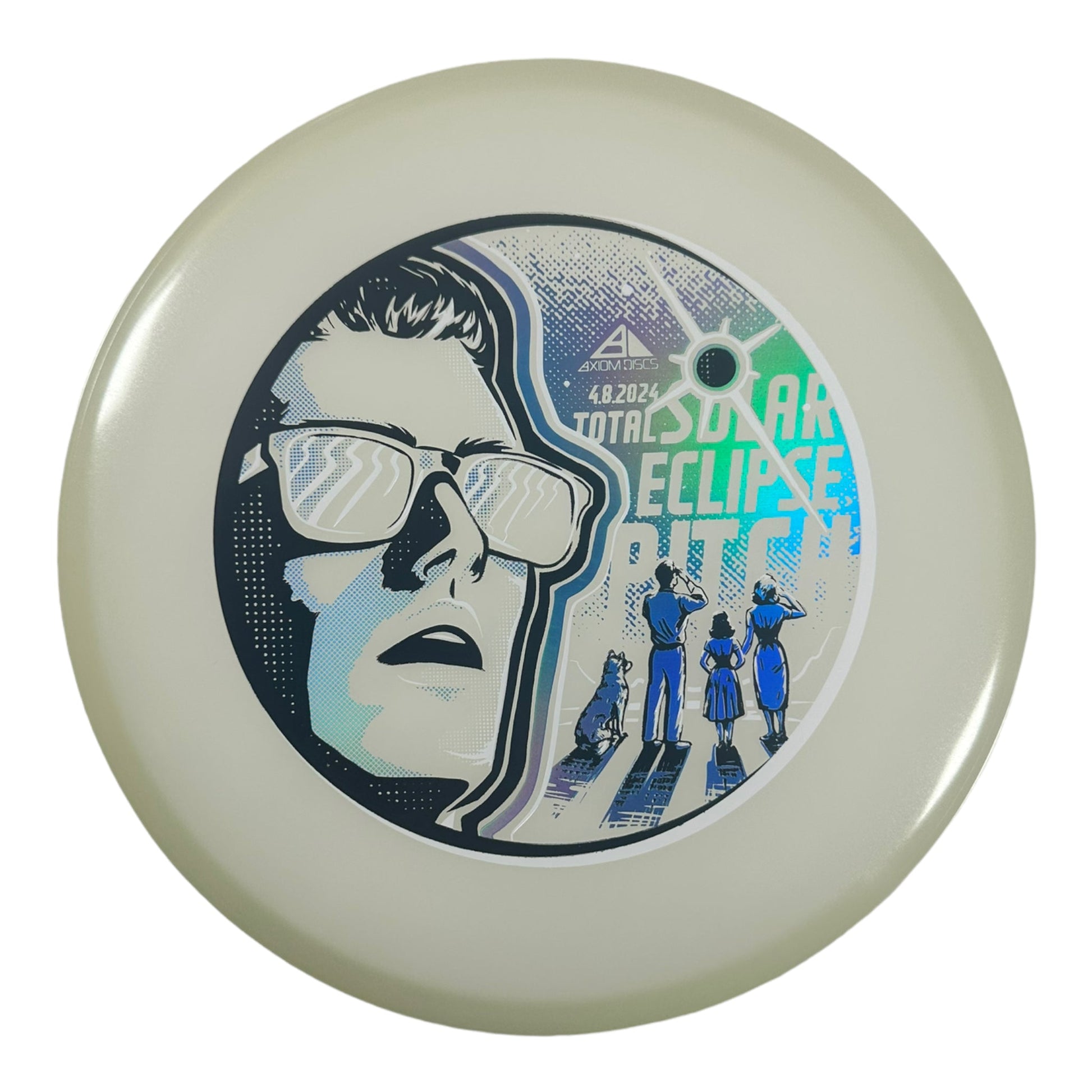 Axiom Discs Pitch | Total Eclipse | Blue/Glow 158g Disc Golf