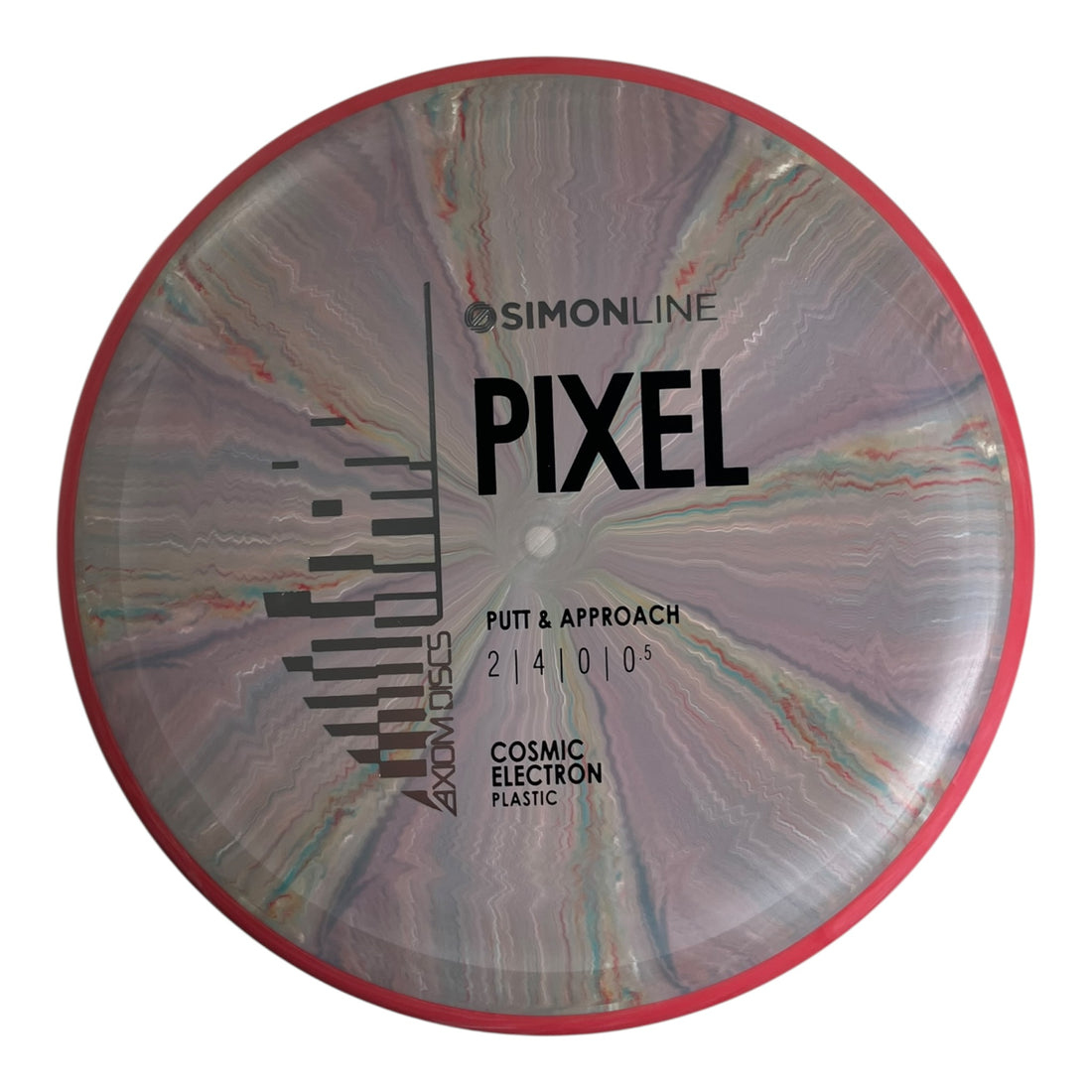 Axiom Discs Pixel | Cosmic Electron | Grey/Red 174g Disc Golf