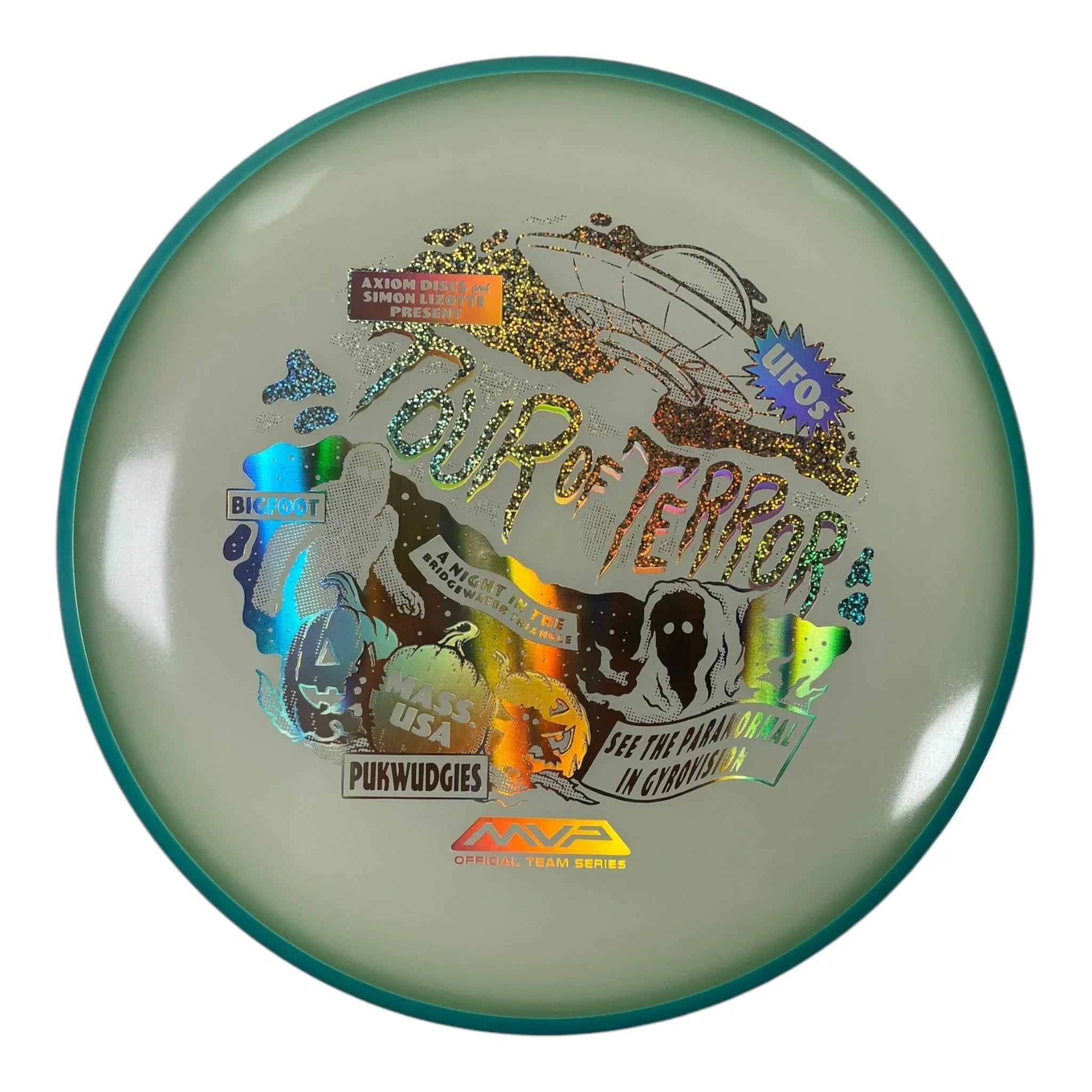Axiom Discs Pixel | Eclipse | Glow/Gold/Blue 175g (Simon Lizotte) Disc Golf