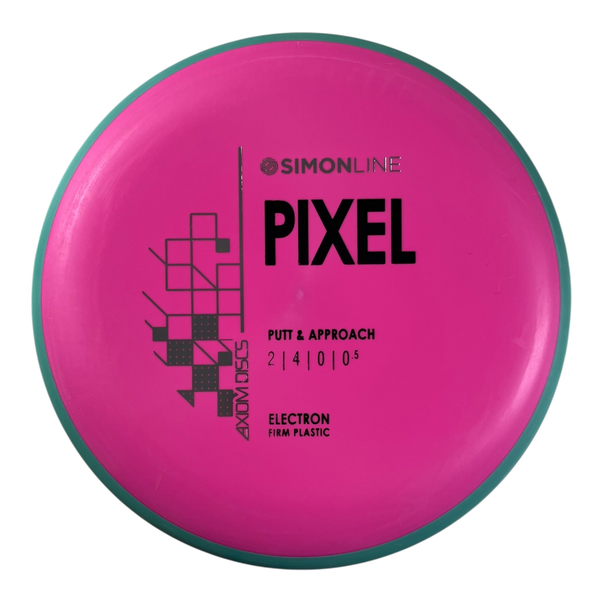 Axiom Discs Pixel | Electron Firm | Pink/Teal 169g Disc Golf
