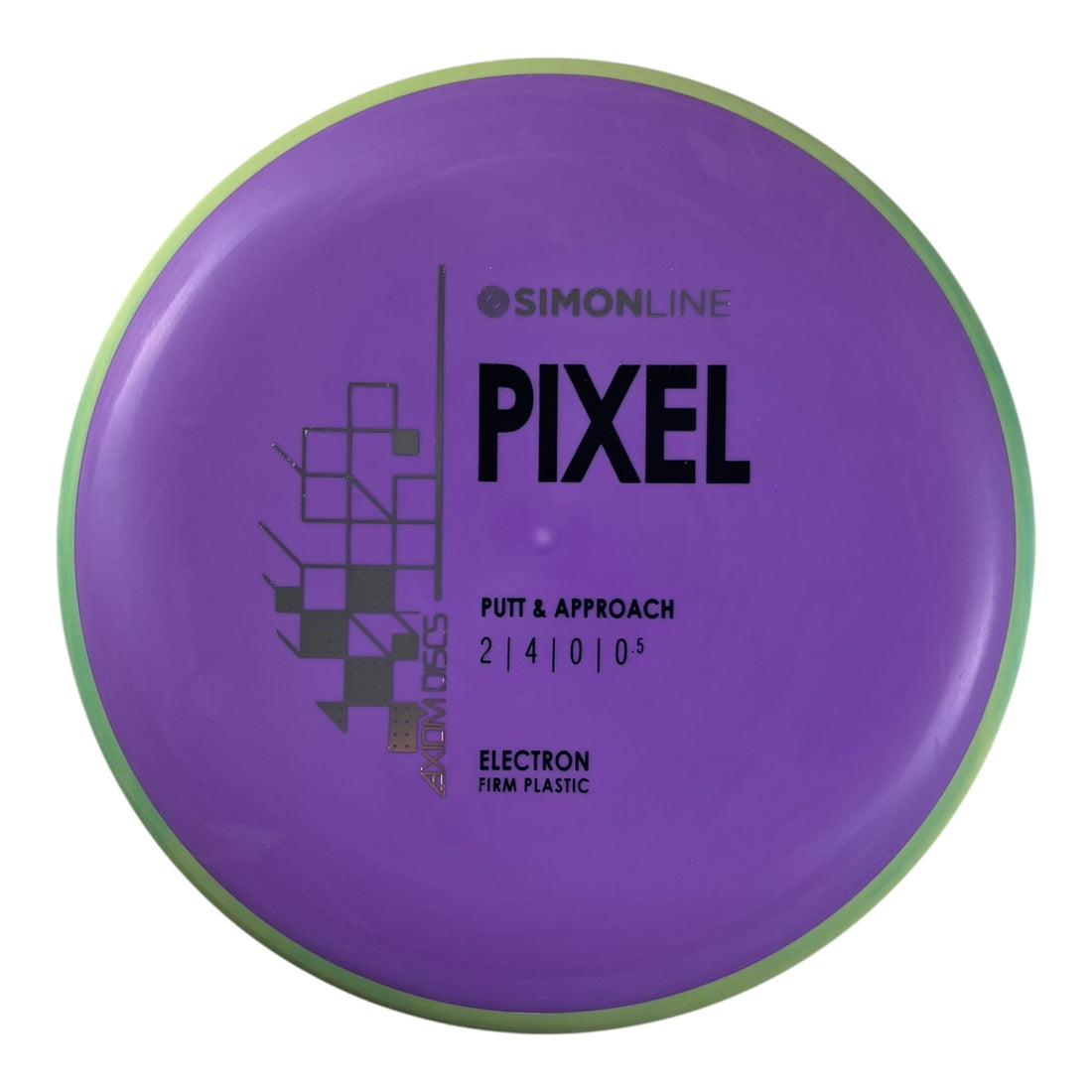 Axiom Discs Pixel | Electron Firm | Purple/Green 175g Disc Golf