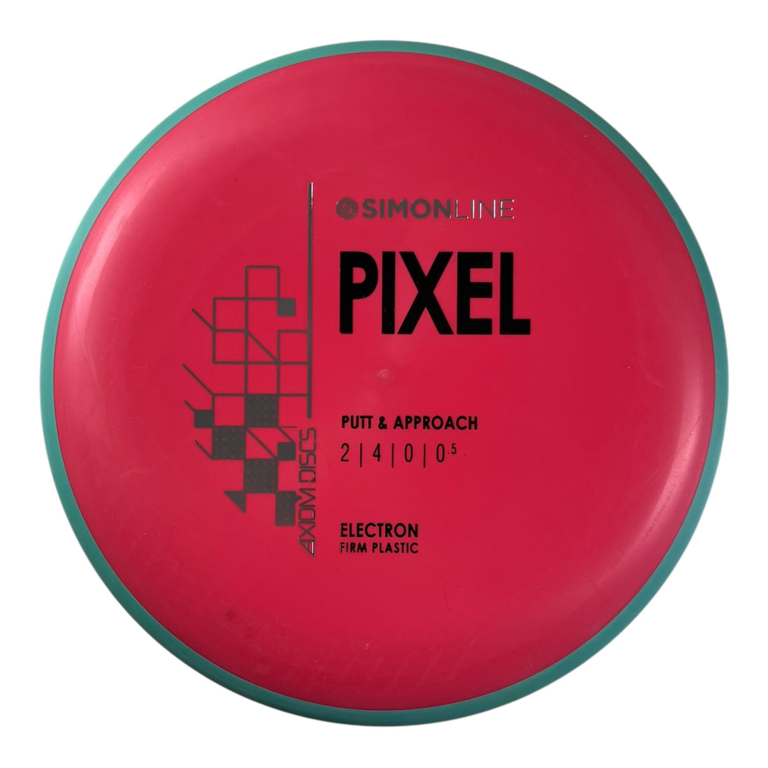 Axiom Discs Pixel | Electron Firm | Red/Teal 168g Disc Golf