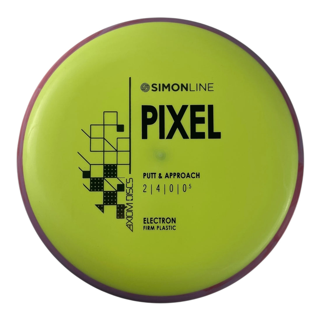 Axiom Discs Pixel | Electron Firm | Yellow/Pink 172g Disc Golf
