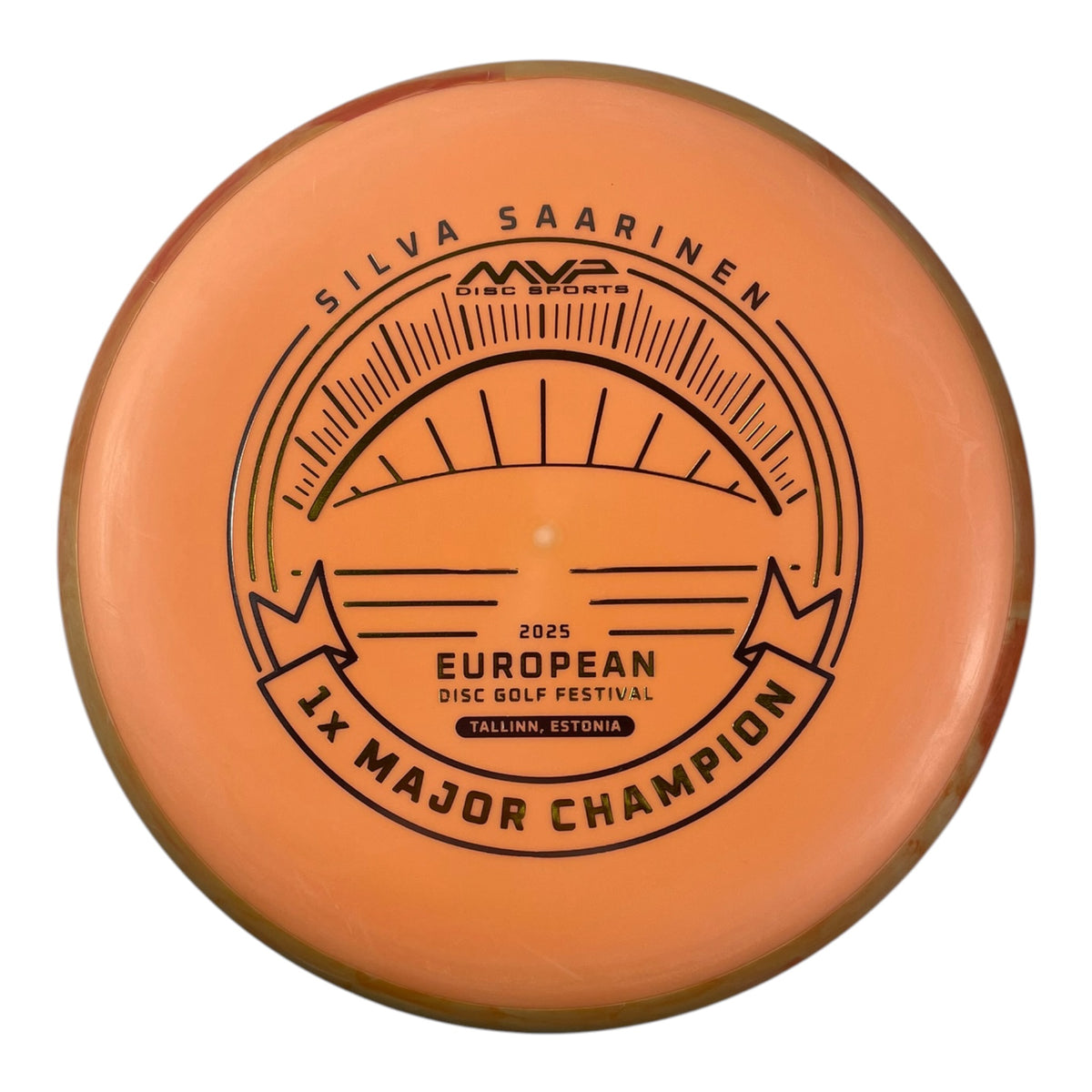 Axiom Discs Pixel | Electron | Orange/Gold 170g (Silva Saarinen European DG Festival) Disc Golf