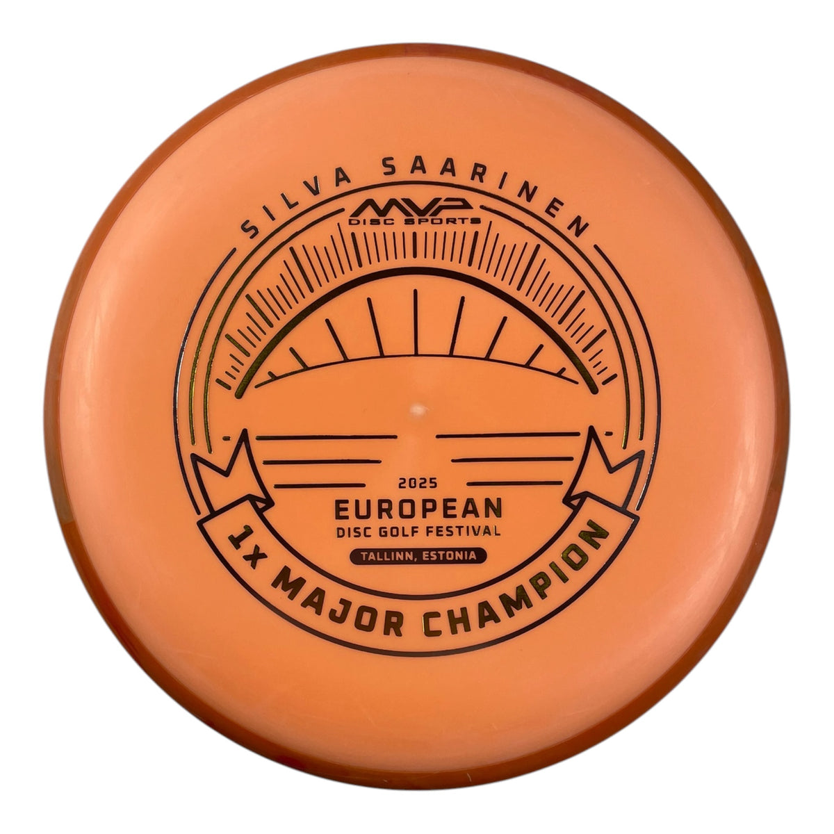 Axiom Discs Pixel | Electron | Orange/Silver 170g (Silva Saarinen European DG Festival) Disc Golf