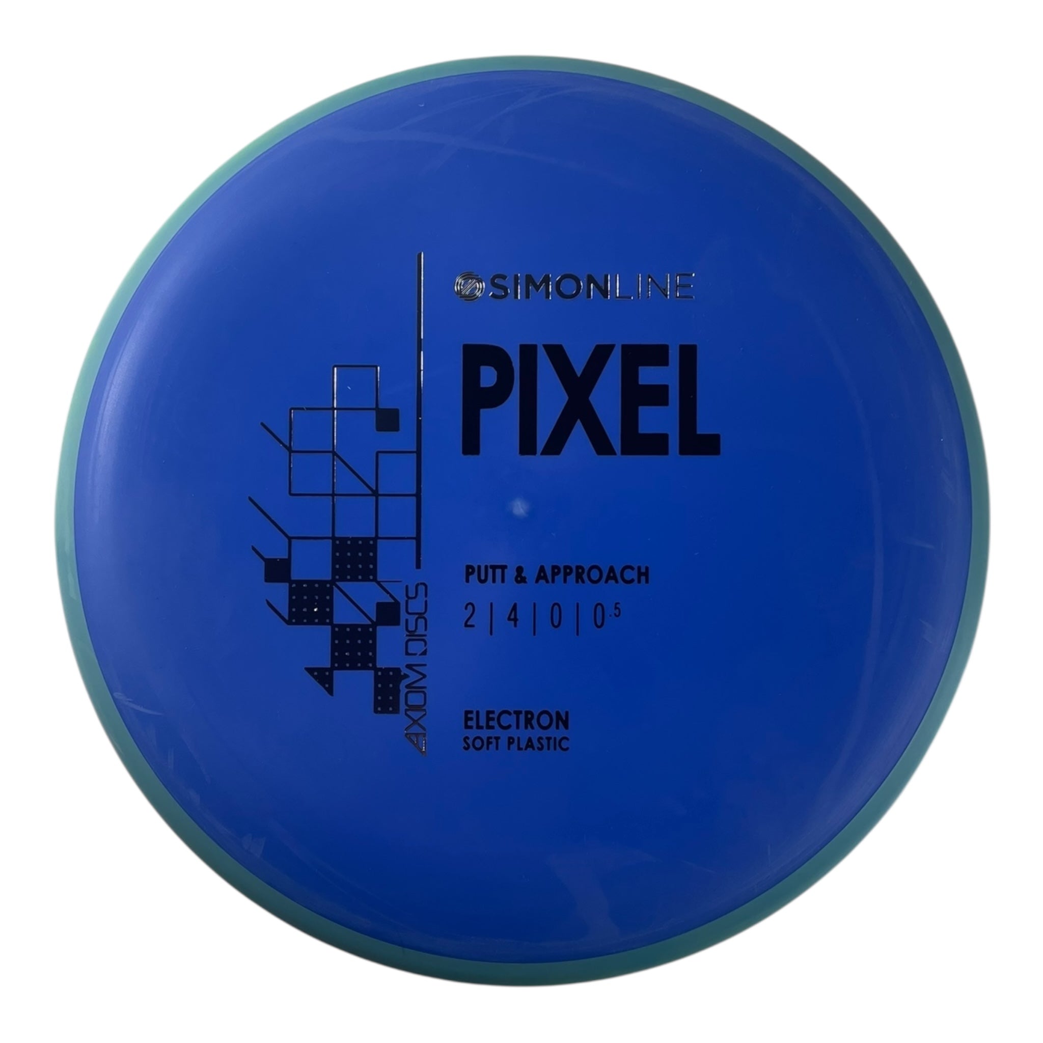 Axiom Discs Pixel | Electron Soft | Blue/Teal 175g Disc Golf