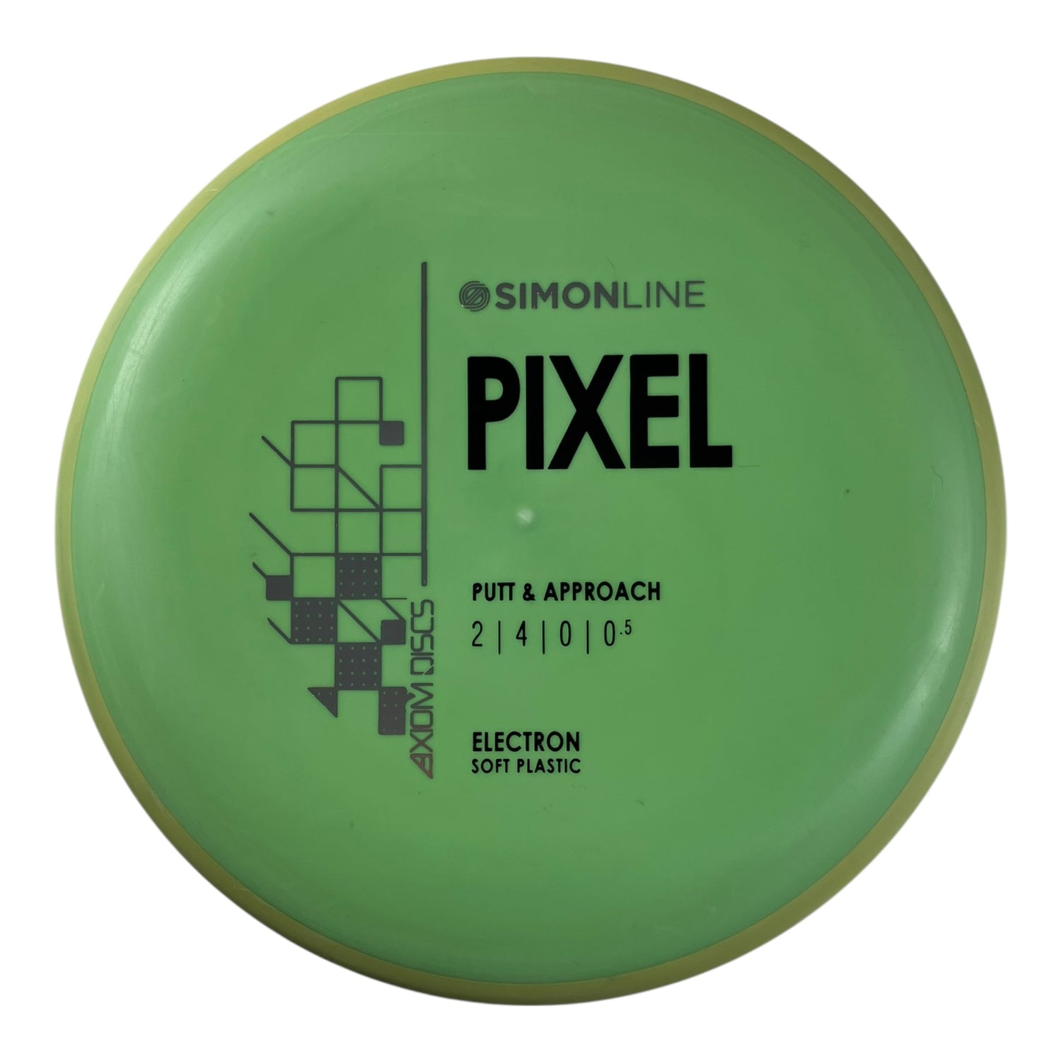 Axiom Discs Pixel | Electron Soft | Green/Green 168g Disc Golf