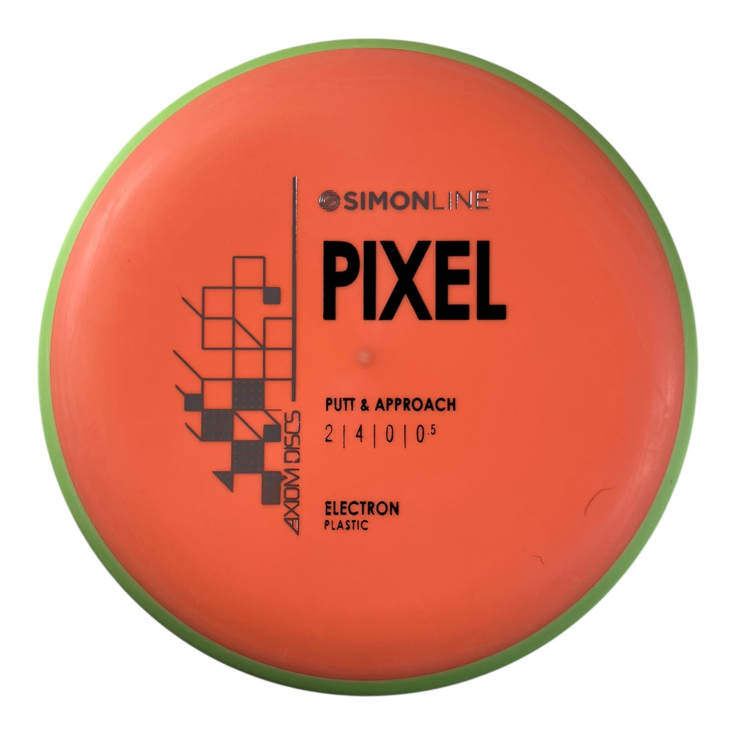 Axiom Discs Pixel | Electron Soft | Orange/Green 166g Disc Golf