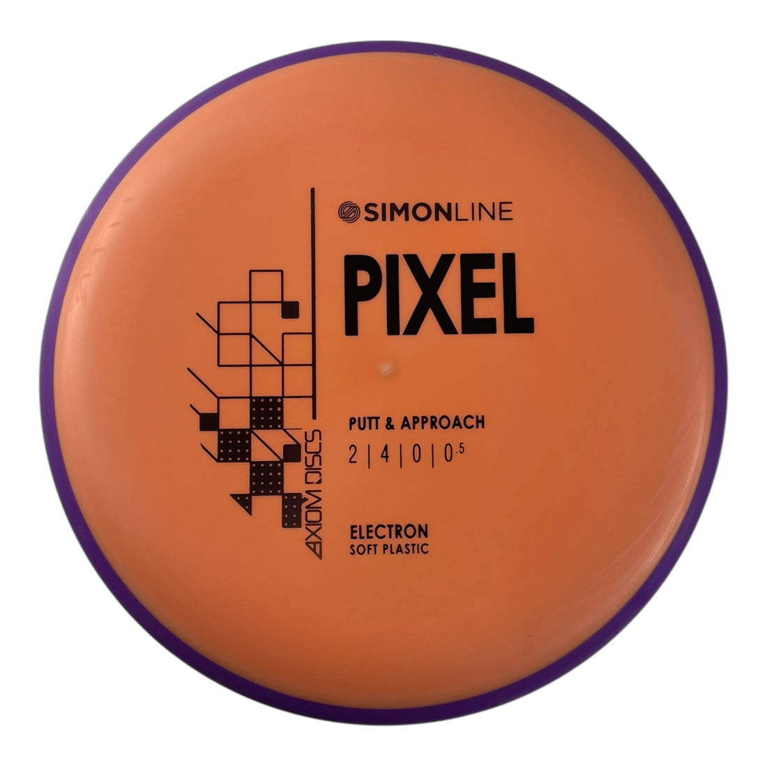 Axiom Discs Pixel | Electron Soft | Orange/Purple 166g Disc Golf