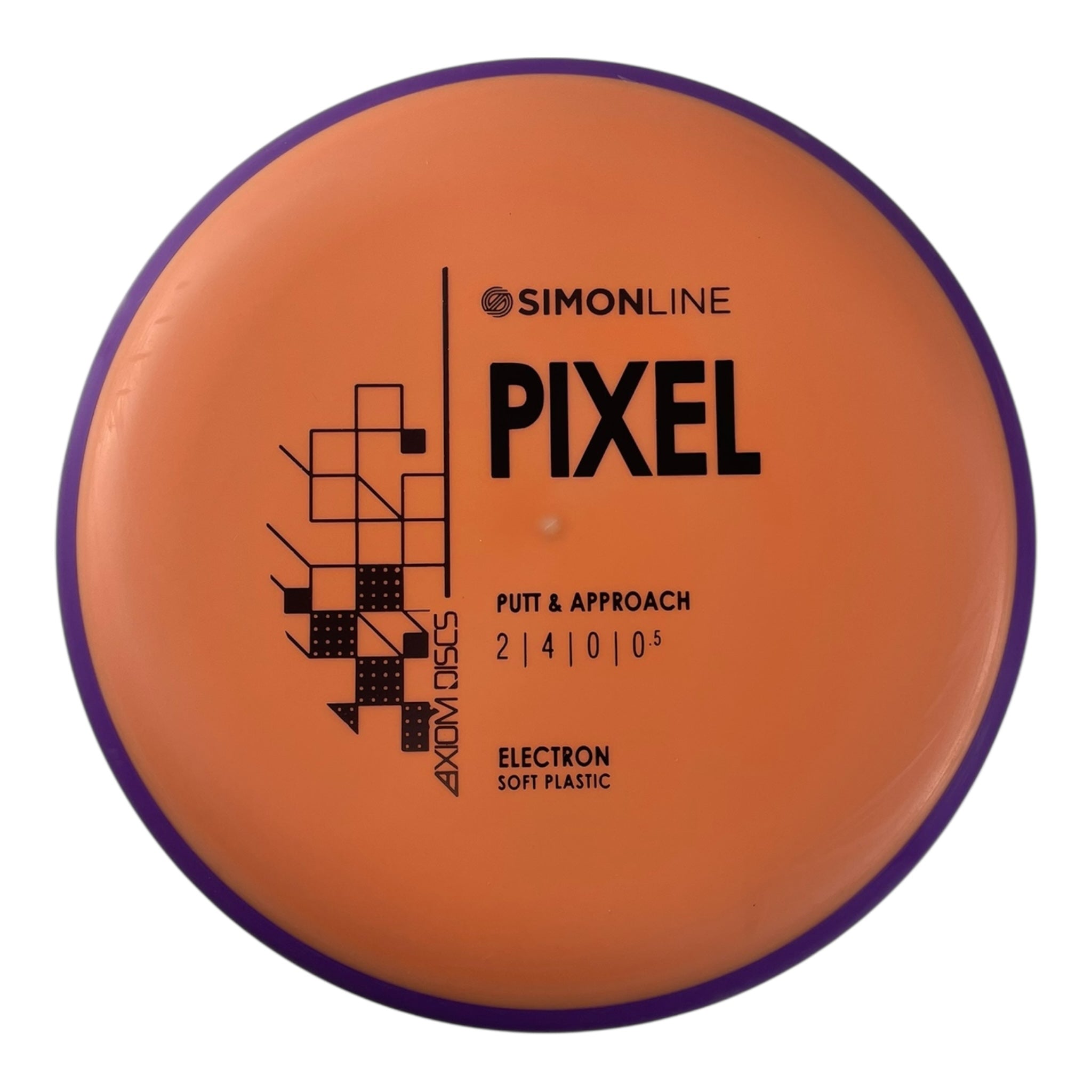 Axiom Discs Pixel | Electron Soft | Orange/Purple 166g Disc Golf