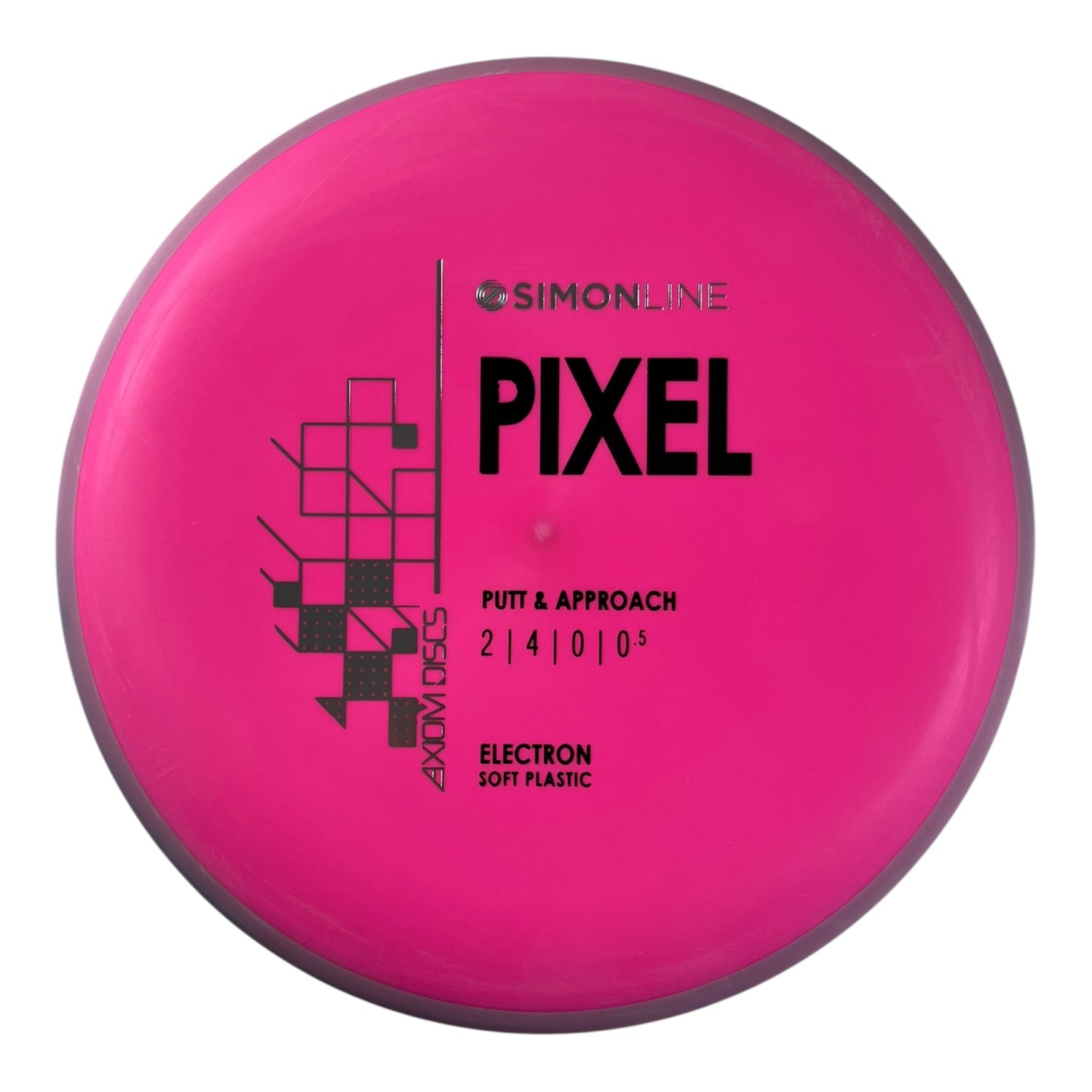 Axiom Discs Pixel | Electron Soft | Pink/Purple 170g Disc Golf