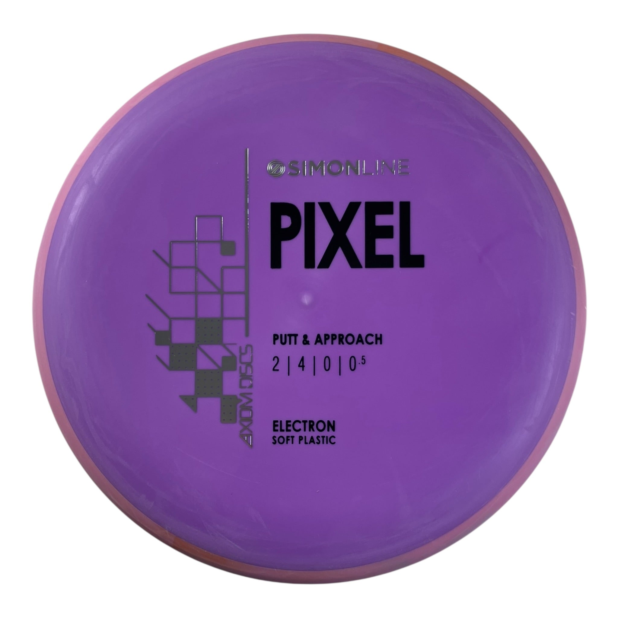 Axiom Discs Pixel | Electron Soft | Purple/Pink 173g Disc Golf