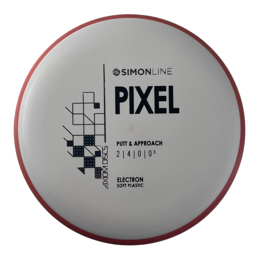 Axiom Discs Pixel | Electron Soft | White/Red 171g Disc Golf