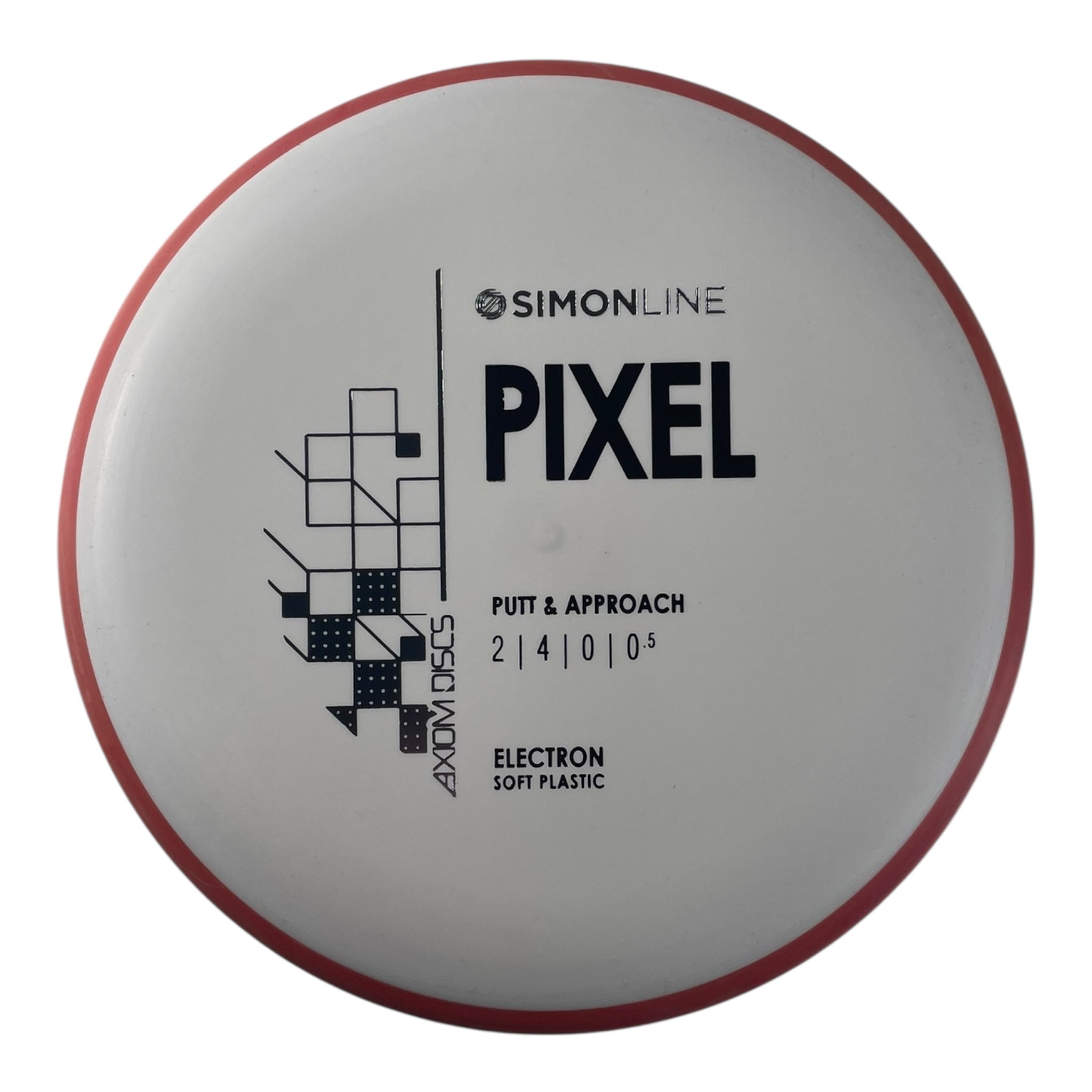 Axiom Discs Pixel | Electron Soft | White/Red 171g Disc Golf