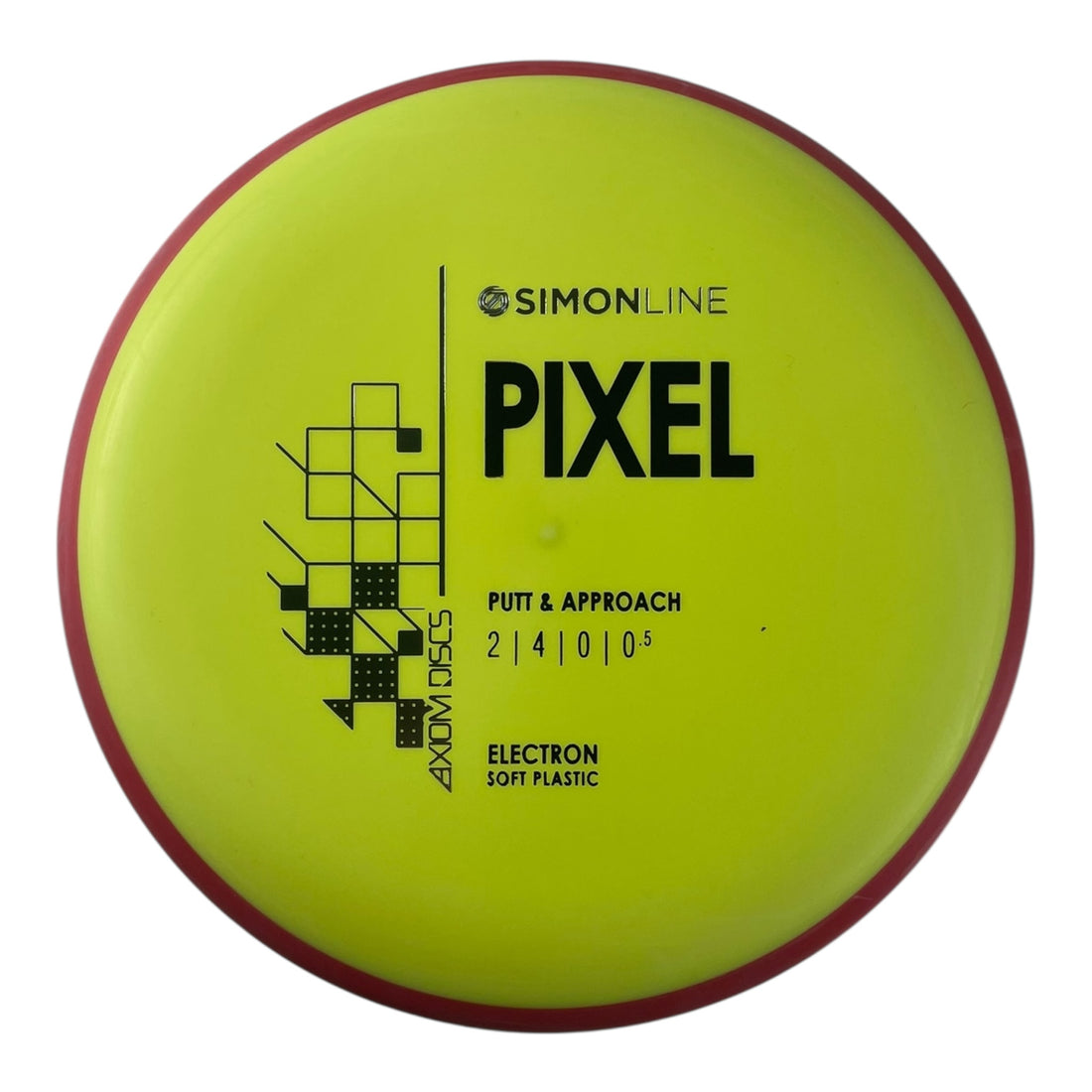 Axiom Discs Pixel | Electron Soft | Yellow/Red 171g Disc Golf