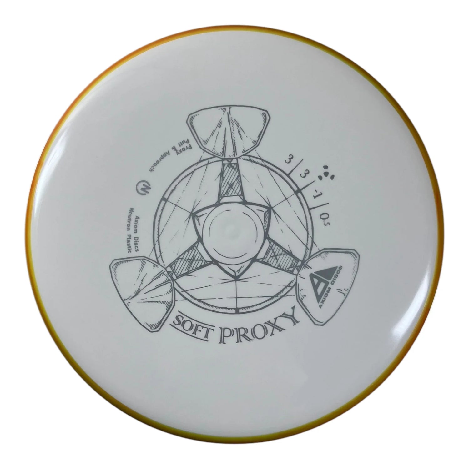 Axiom Discs Proxy | Soft Neutron | White/Orange 168g Disc Golf