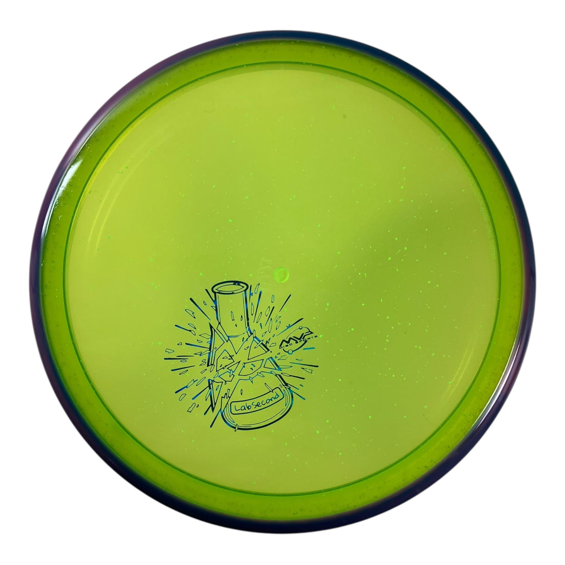 Axiom Discs Pyro - Lab Second | Particle Glow Proton | Green/Purple 177g Disc Golf