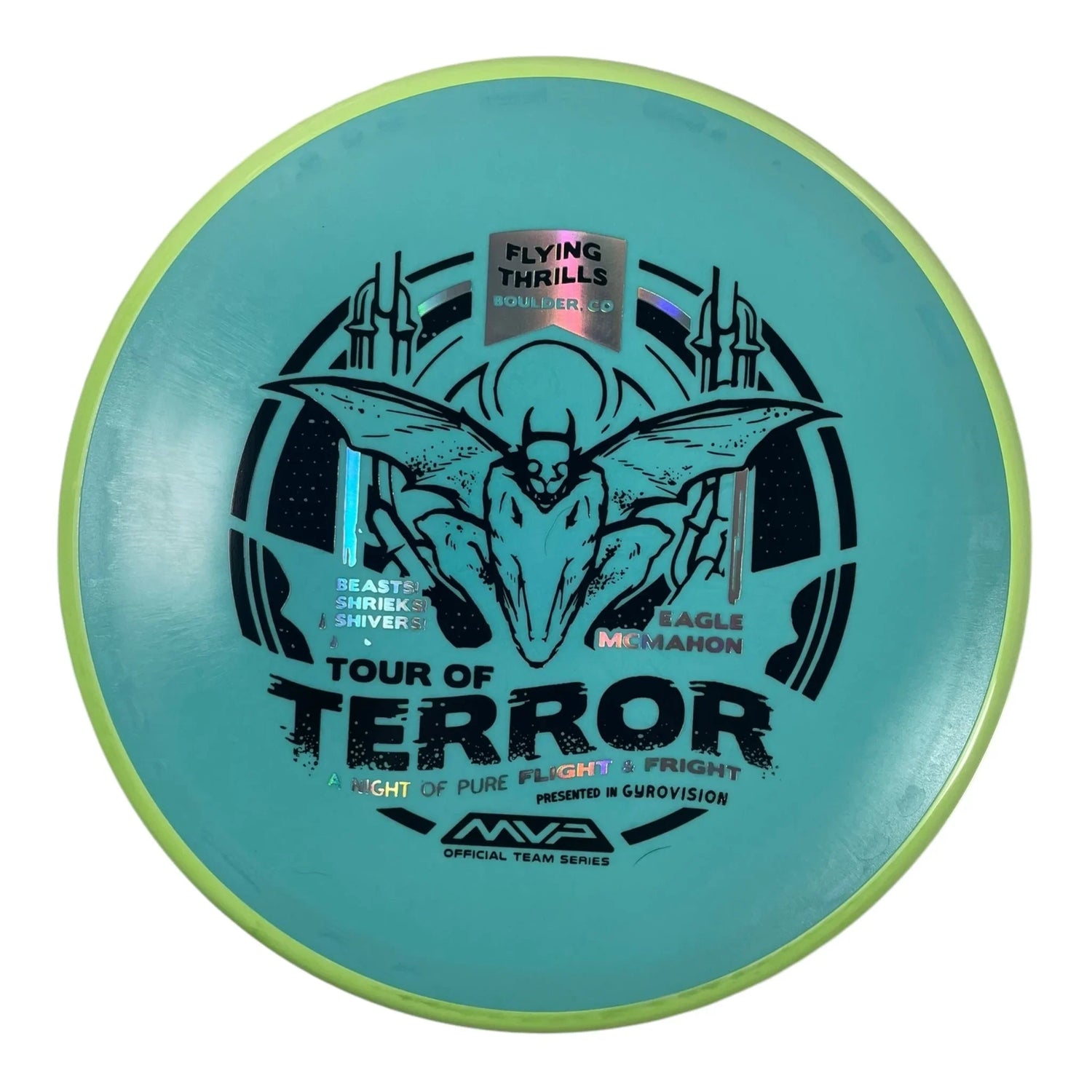 Axiom Discs Pyro | Fission | Teal/Green/Black 178g (Eagle Mcmahon) Disc Golf