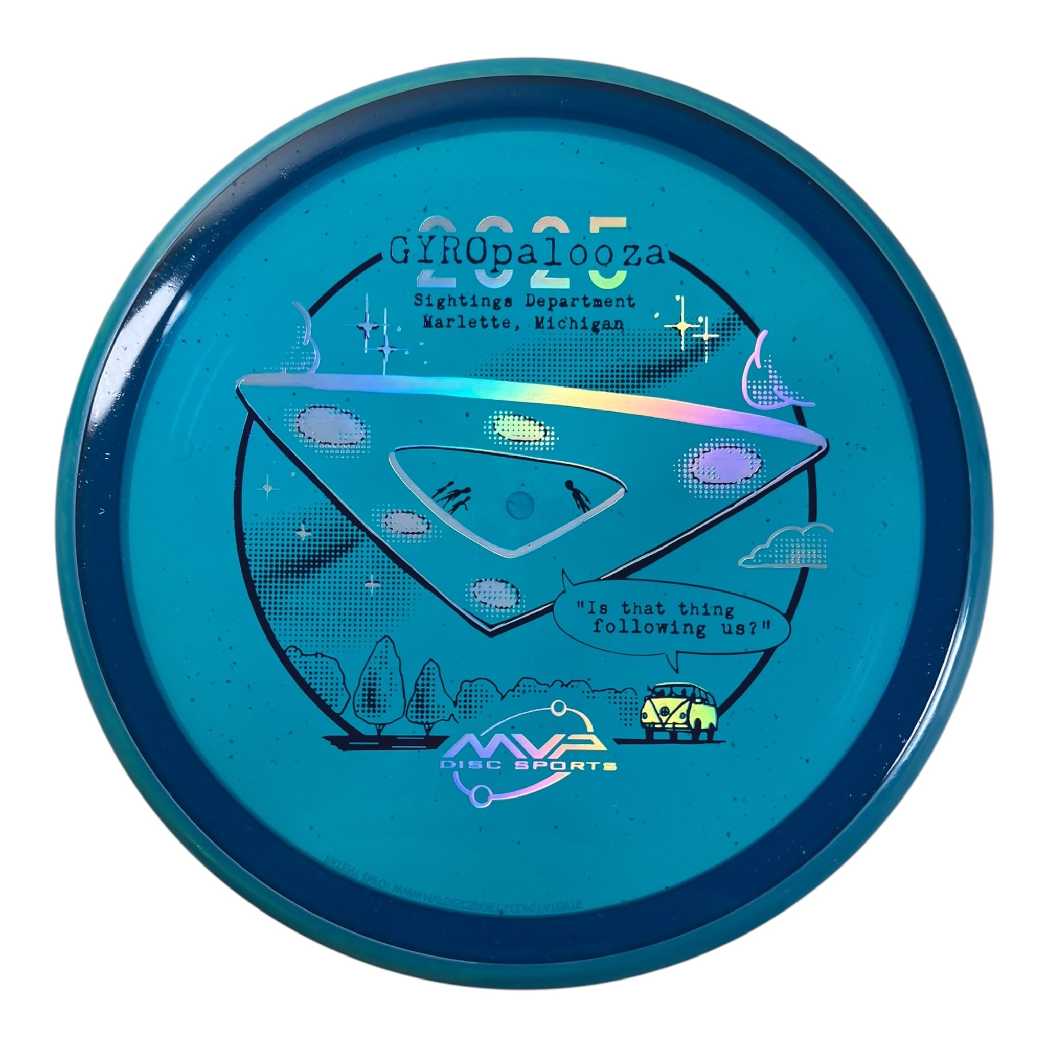 Axiom Discs Pyro | Particle Glow Proton | Blue/Blue 178g (Gyropalooza 2025) Disc Golf