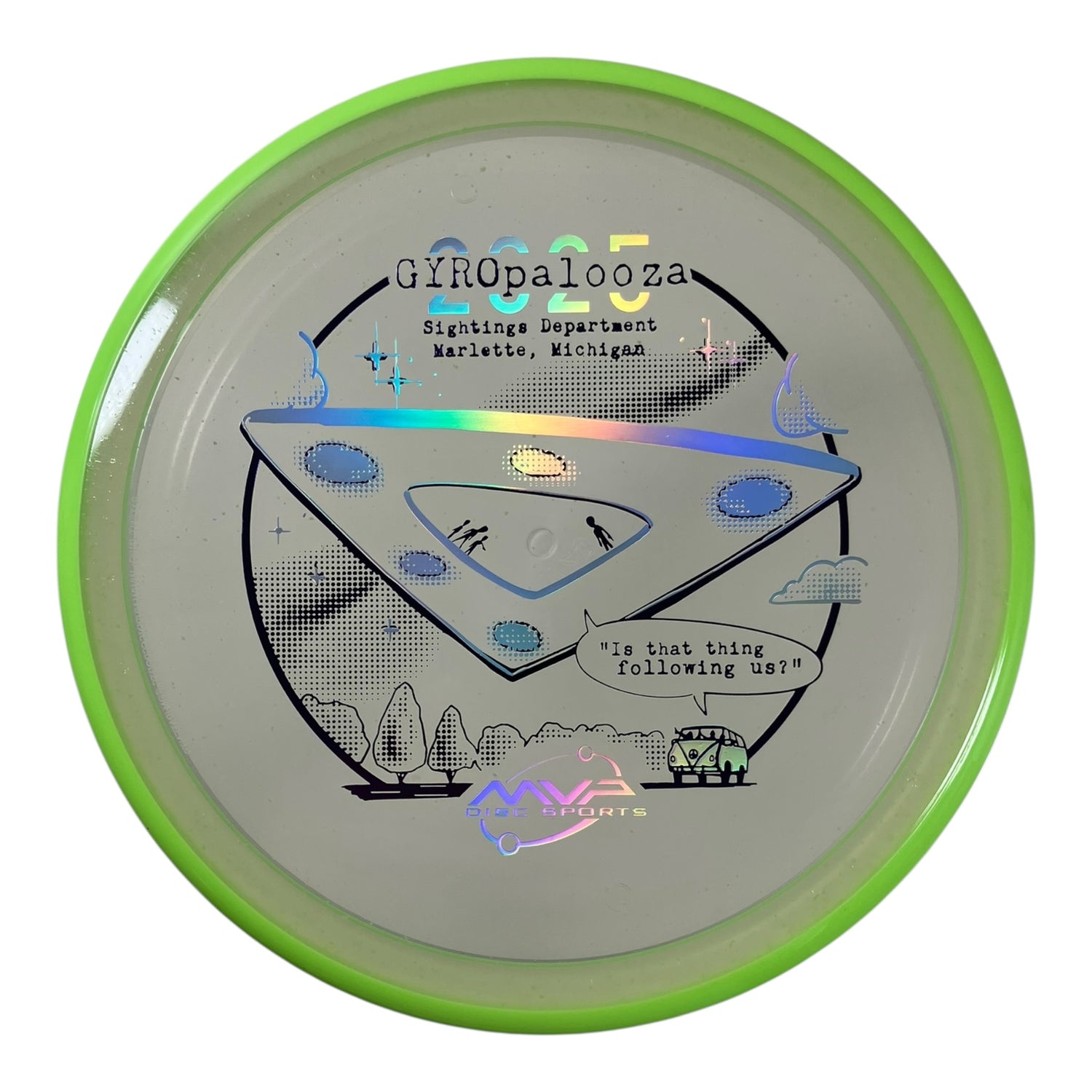 Axiom Discs Pyro | Particle Glow Proton | Clear/Green 172g (Gyropalooza 2025) Disc Golf