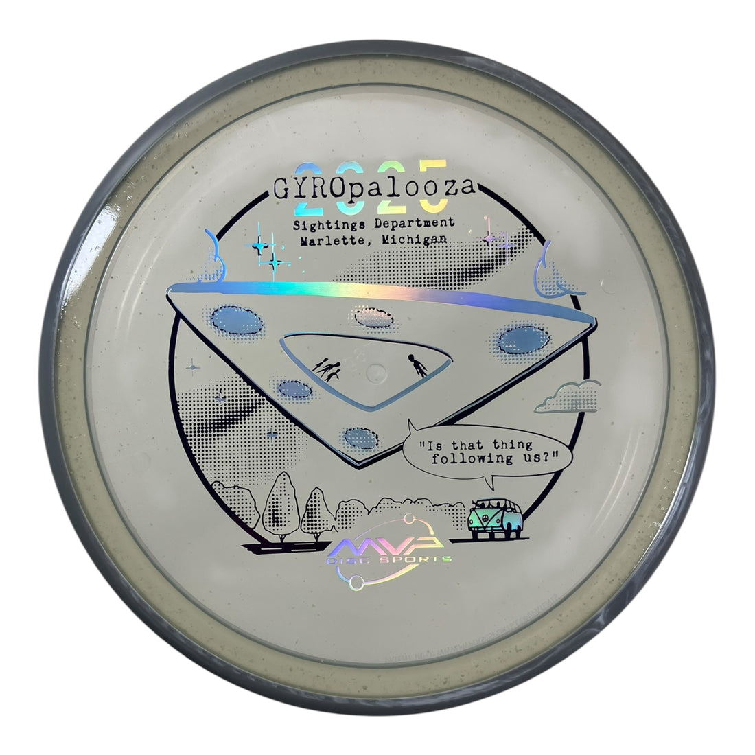 Axiom Discs Pyro | Particle Glow Proton | Clear/Grey 178g (Gyropalooza 2025) Disc Golf