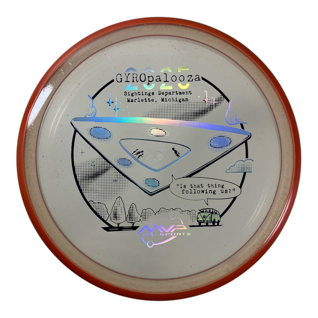 Axiom Discs Pyro | Particle Glow Proton | Clear/Orange 178g (Gyropalooza 2025) Disc Golf