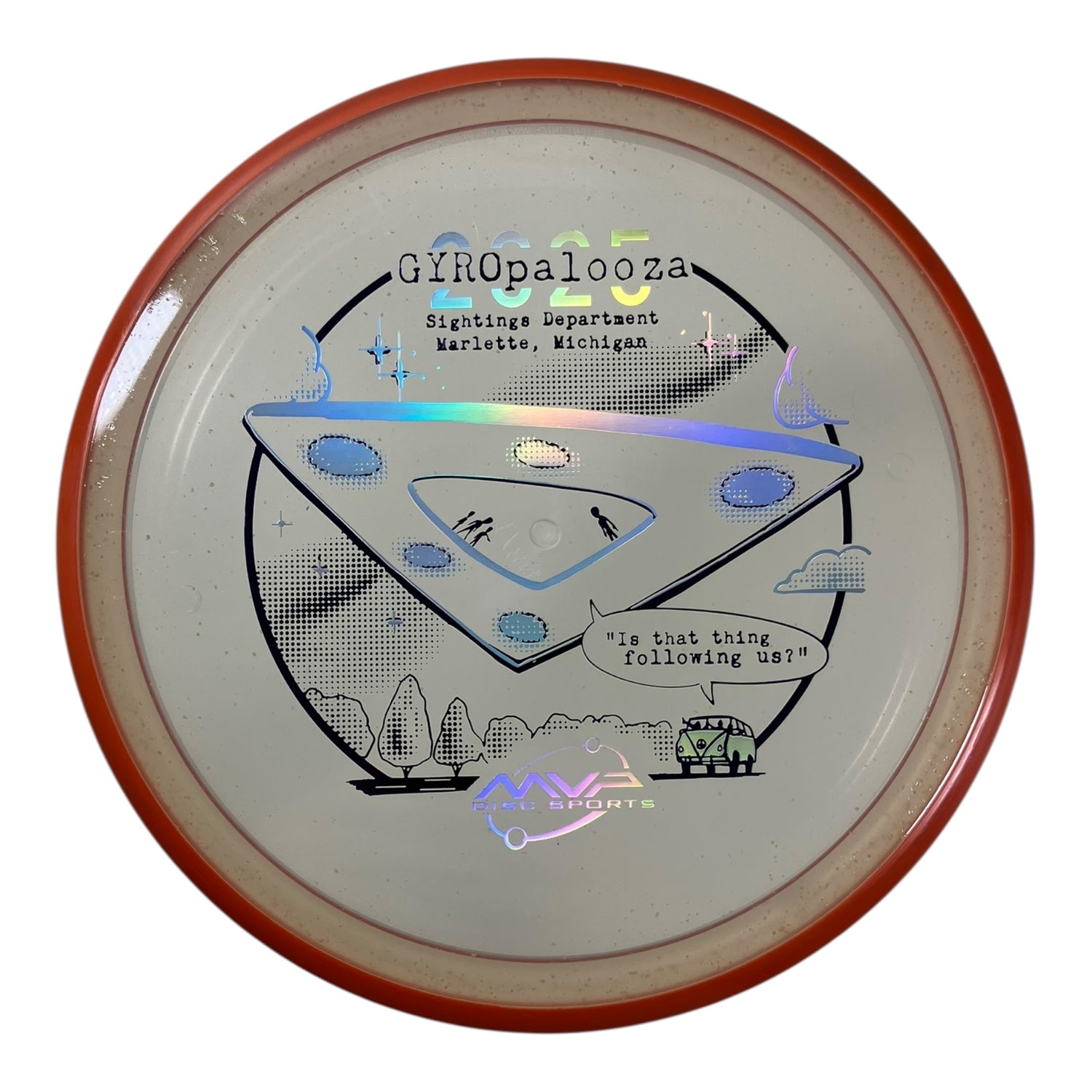 Axiom Discs Pyro | Particle Glow Proton | Clear/Orange 178g (Gyropalooza 2025) Disc Golf