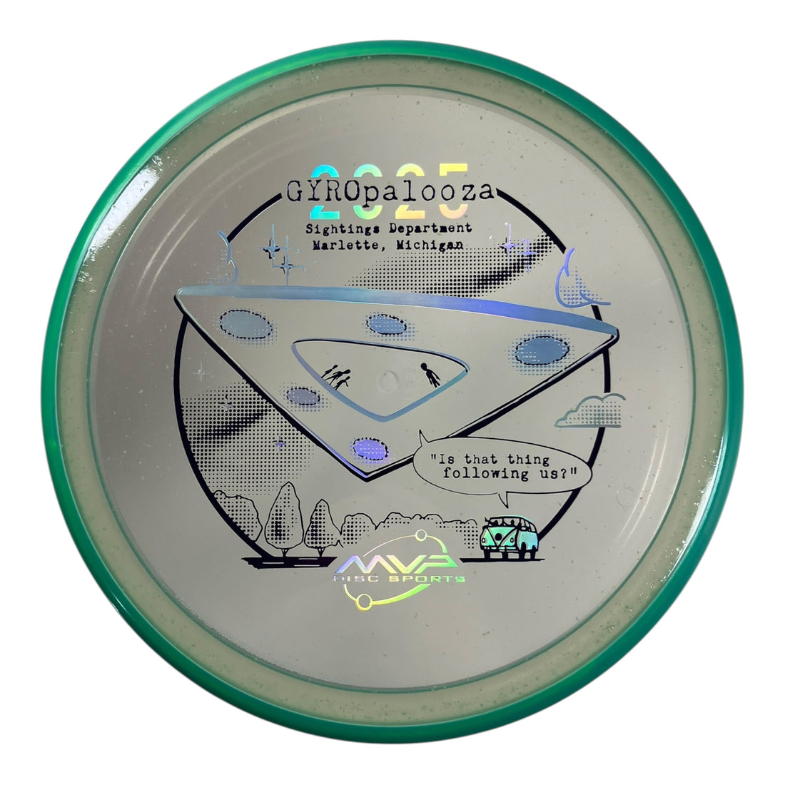 Axiom Discs Pyro | Particle Glow Proton | Clear/Teal 177-178g (Gyropalooza 2025) Disc Golf