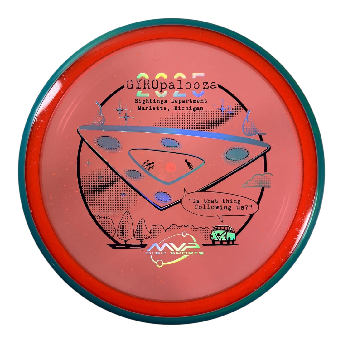 Axiom Discs Pyro | Particle Glow Proton | Orange/Teal 178g (Gyropalooza 2025) Disc Golf
