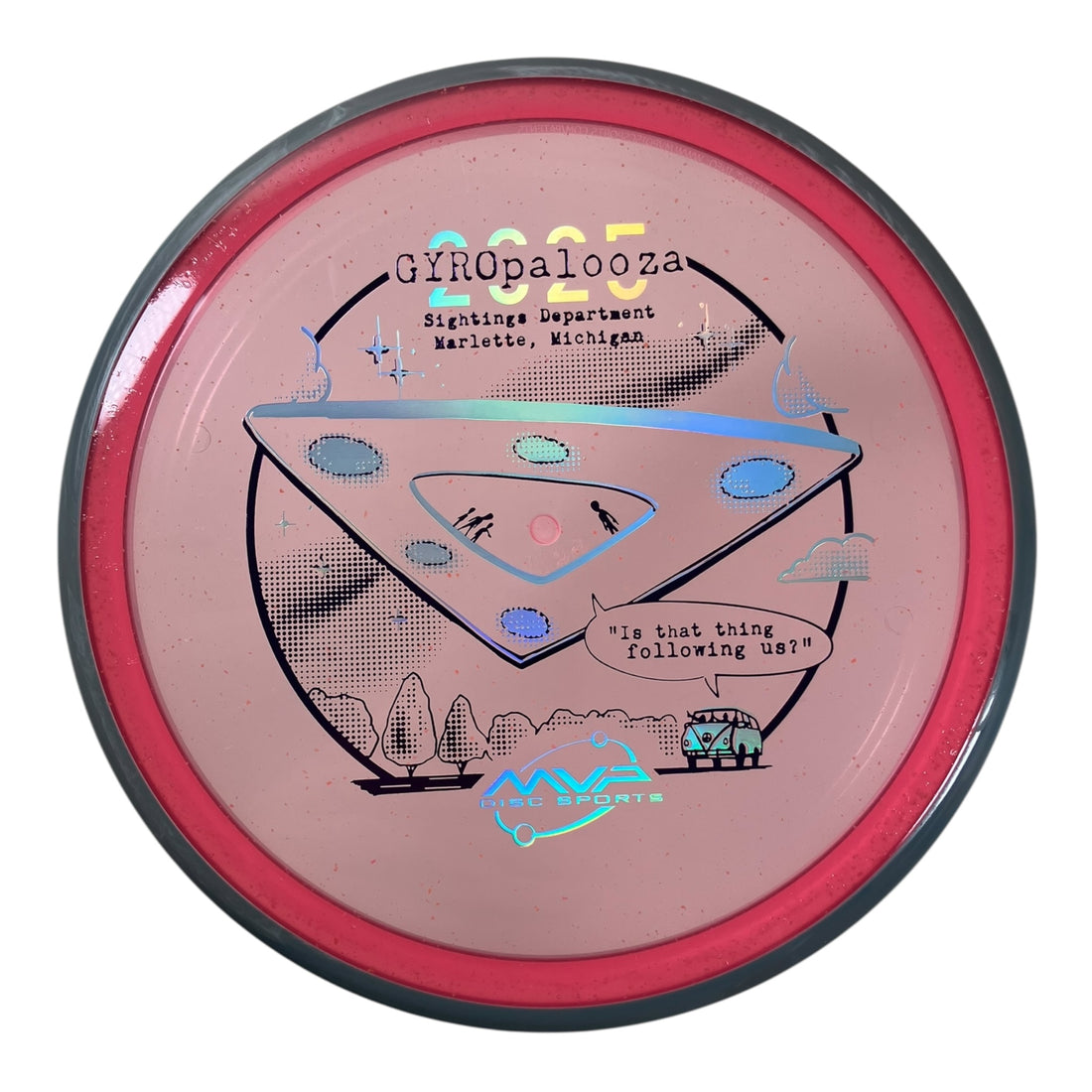 Axiom Discs Pyro | Particle Glow Proton | Pink/Grey 178g (Gyropalooza 2025) Disc Golf