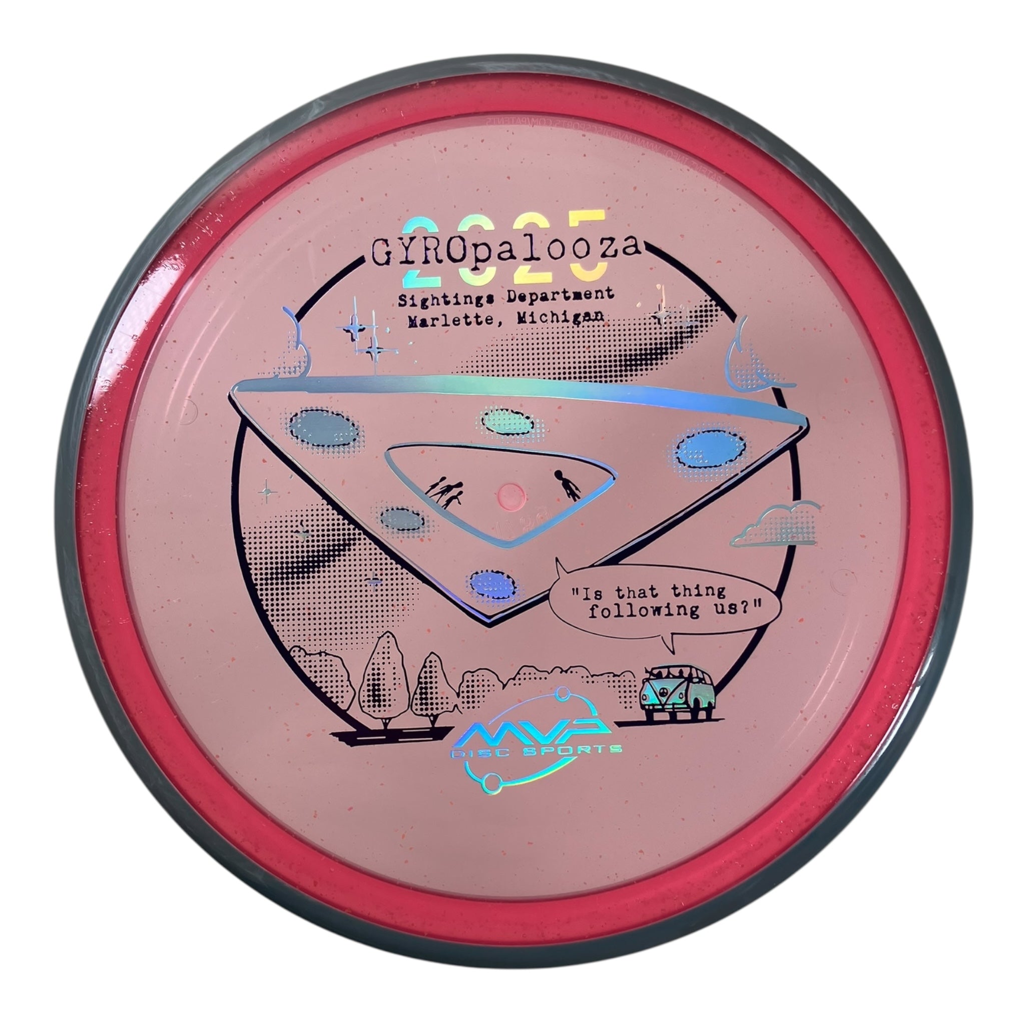 Axiom Discs Pyro | Particle Glow Proton | Pink/Grey 178g (Gyropalooza 2025) Disc Golf
