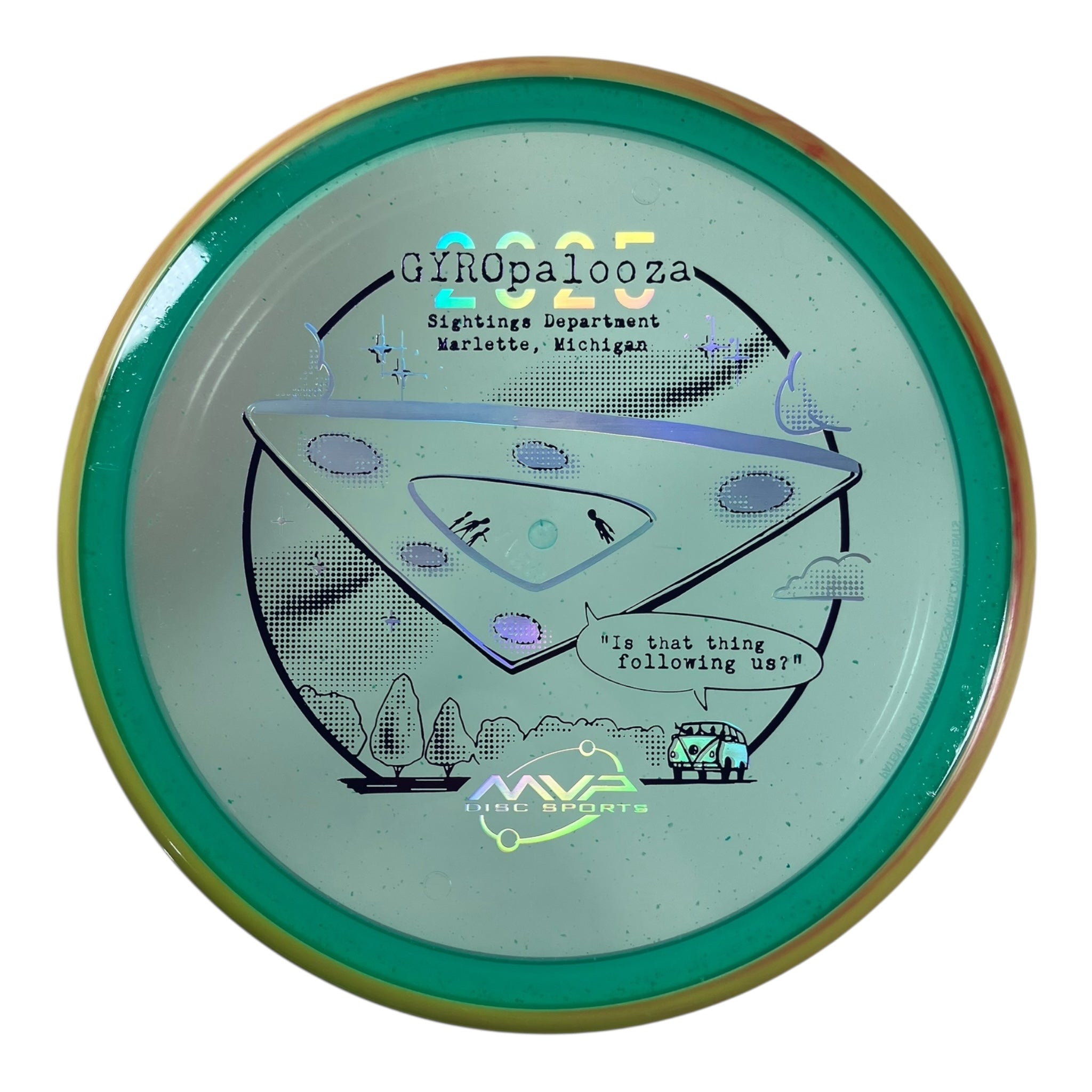 Axiom Discs Pyro | Particle Glow Proton | Teal/Orange 178g (Gyropalooza 2025) Disc Golf