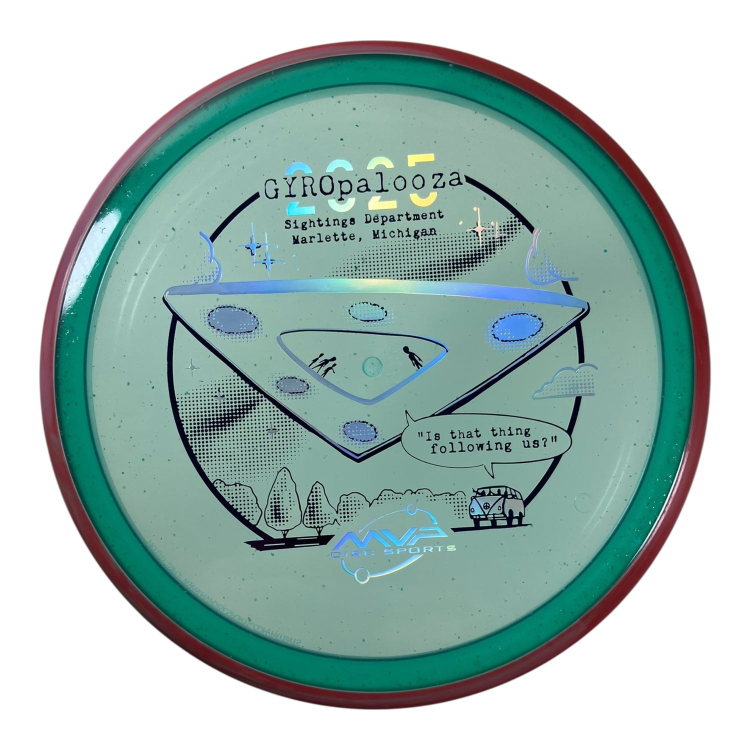 Axiom Discs Pyro | Particle Glow Proton | Teal/Pink 178g (Gyropalooza 2025) Disc Golf