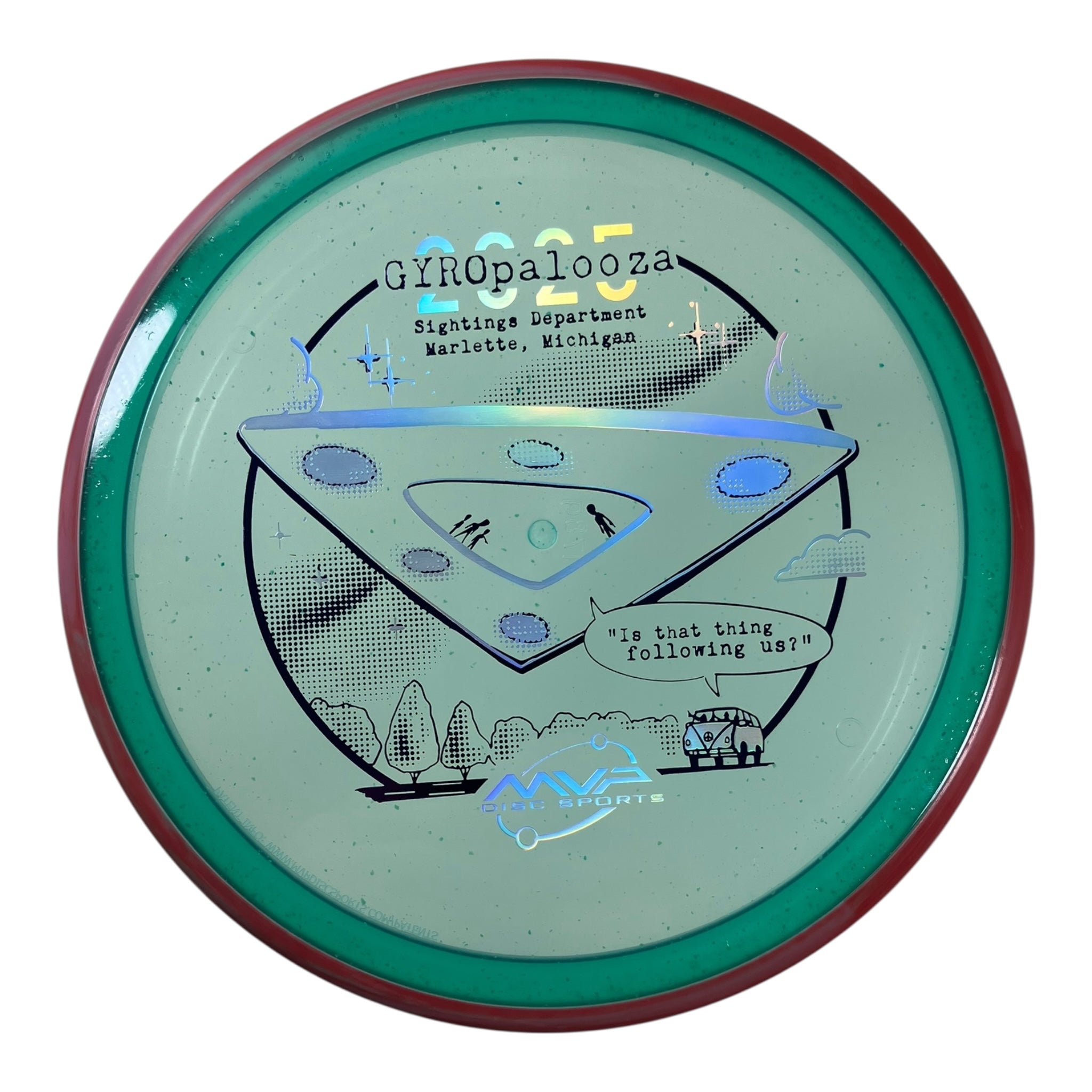 Axiom Discs Pyro | Particle Glow Proton | Teal/Pink 178g (Gyropalooza 2025) Disc Golf