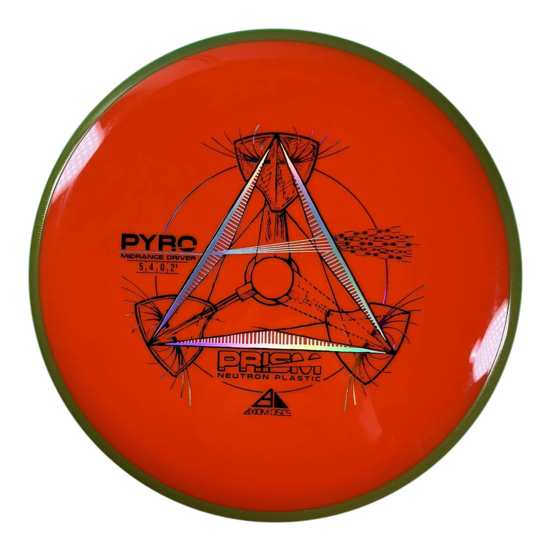 Axiom Discs Pyro | Prism Neutron | Orange/Green 178g Disc Golf