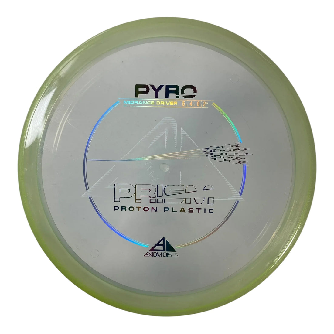 Axiom Discs Pyro | Prism Proton | Clear/Green 177g Disc Golf