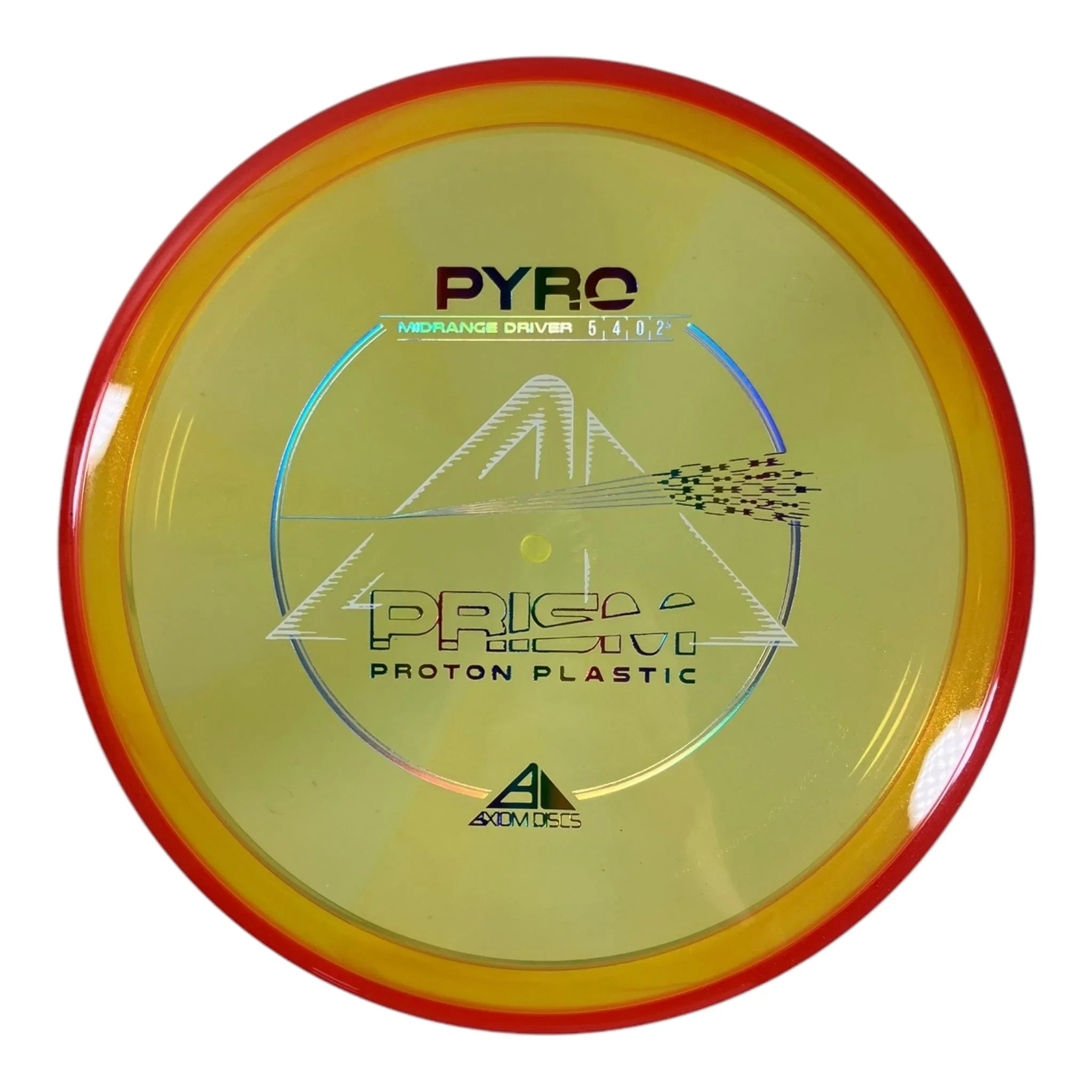 Axiom Discs Pyro | Prism Proton | Yellow/Rainbow 177g Disc Golf