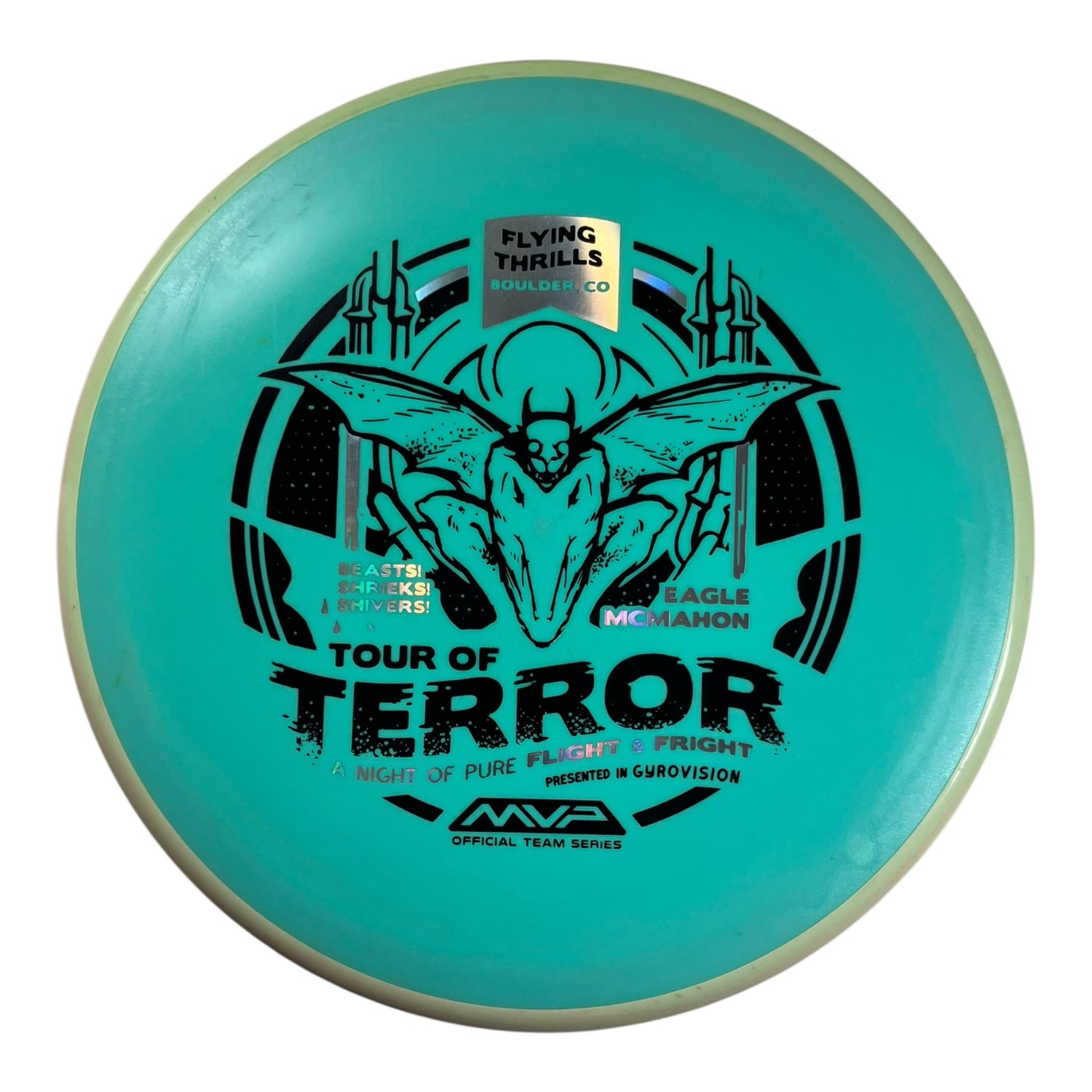 Axiom Discs Pyro - Used Good | Fission | Teal/Green/Black 178g (Eagle Mcmahon) Disc Golf